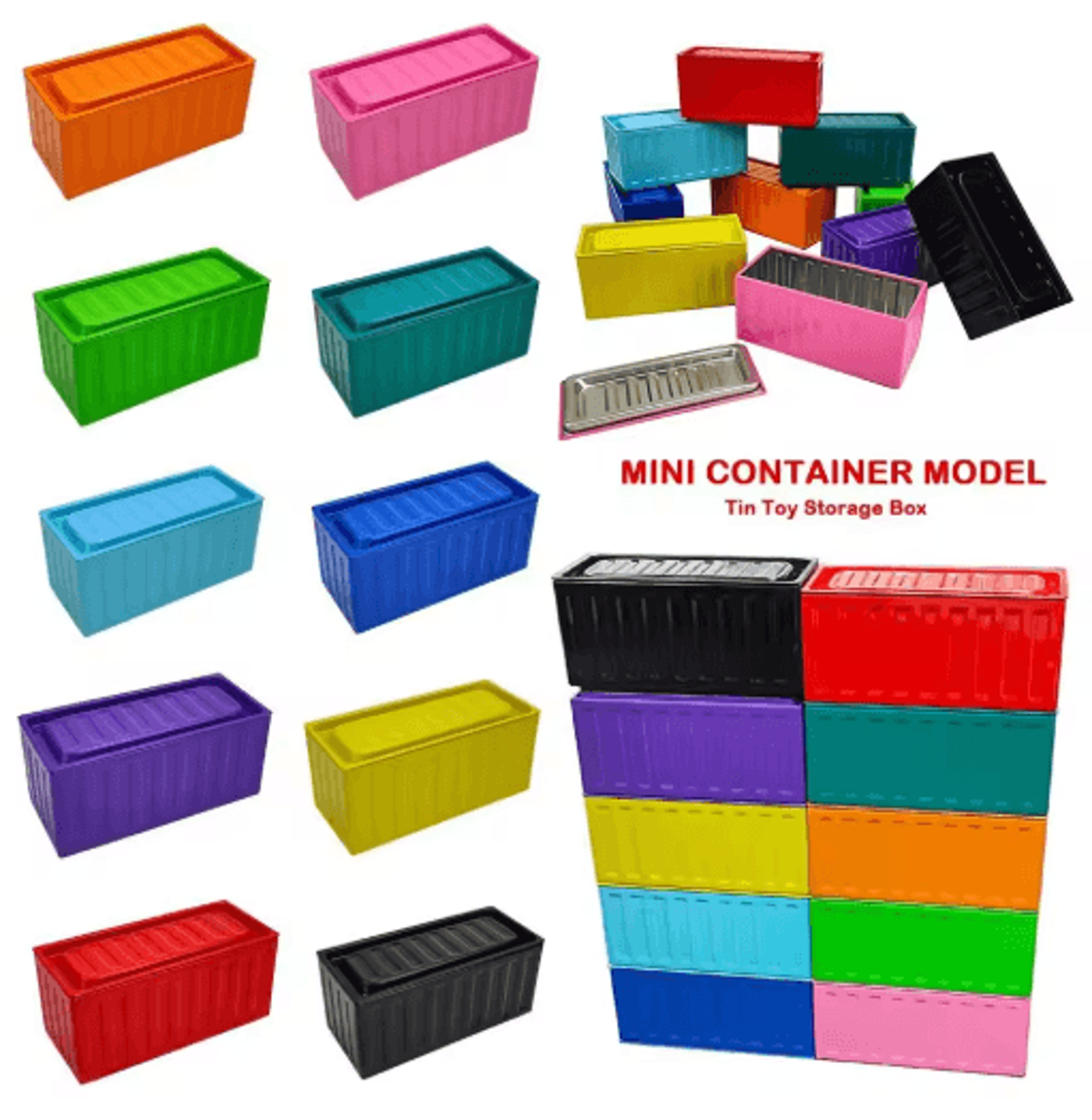 Mini Retro Industrial Container Storage Box 0
