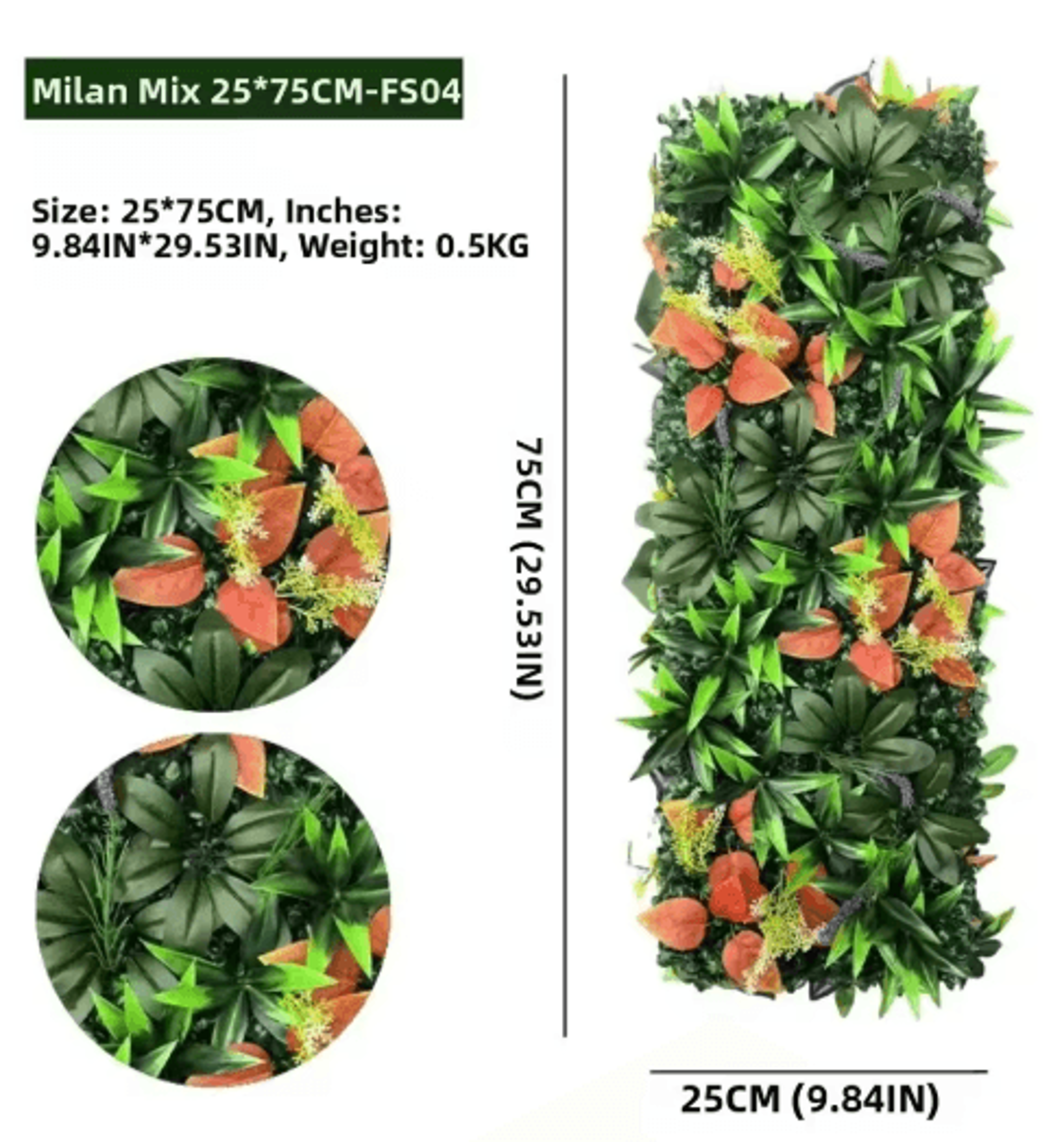 Realistic Artificial Ivy  Grass Wall Greenery Panel 4