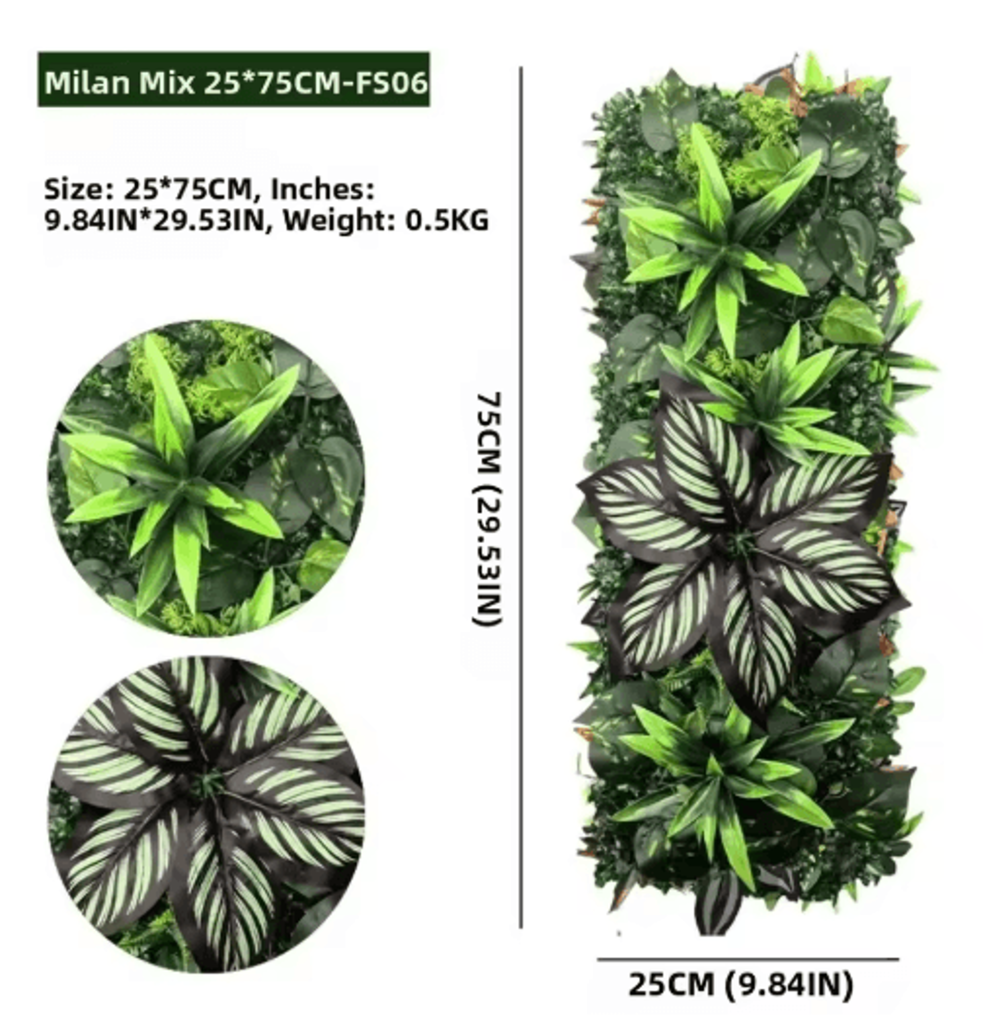 Realistic Artificial Ivy  Grass Wall Greenery Panel 3