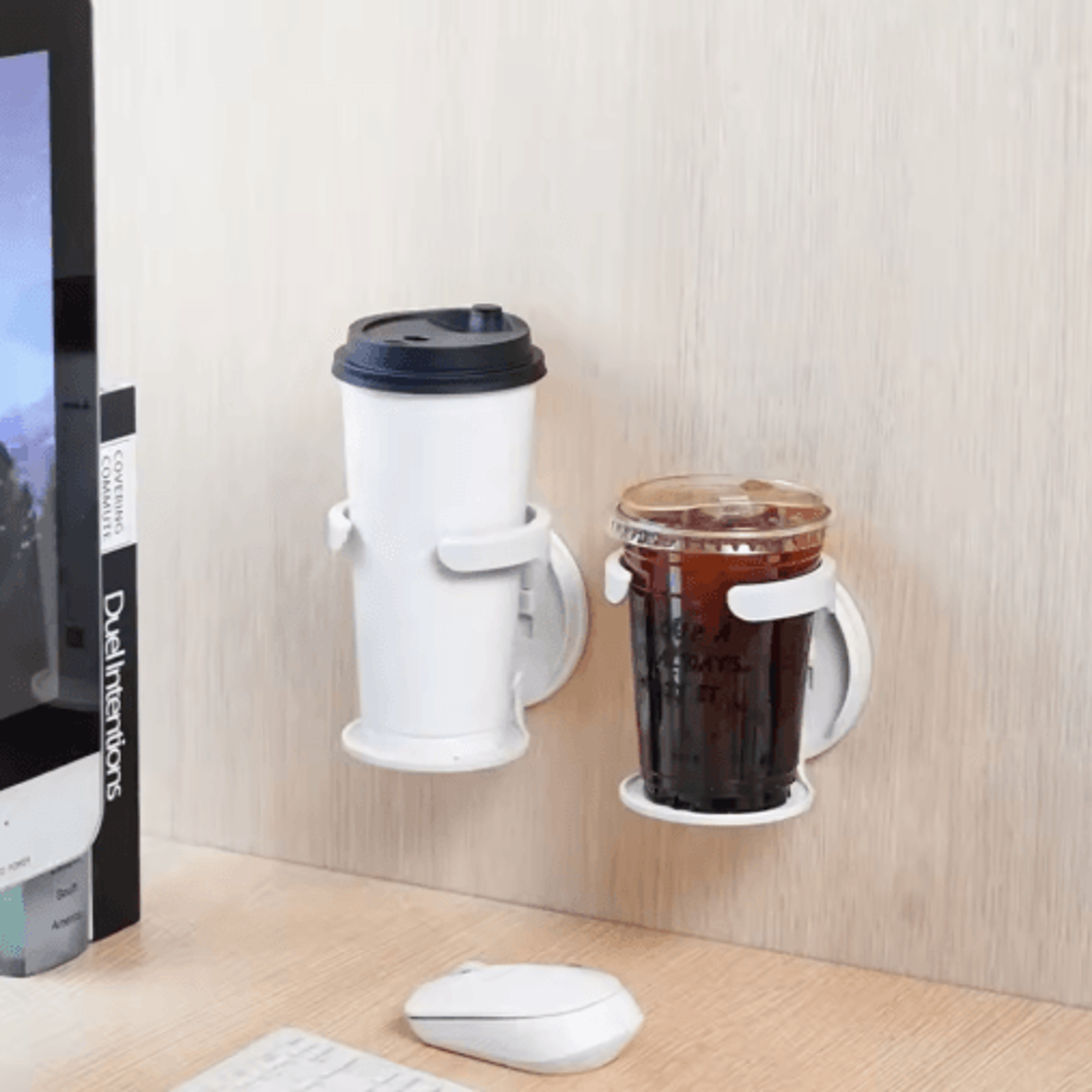 Foldable WallMounted Cup  Bottle Holder 5