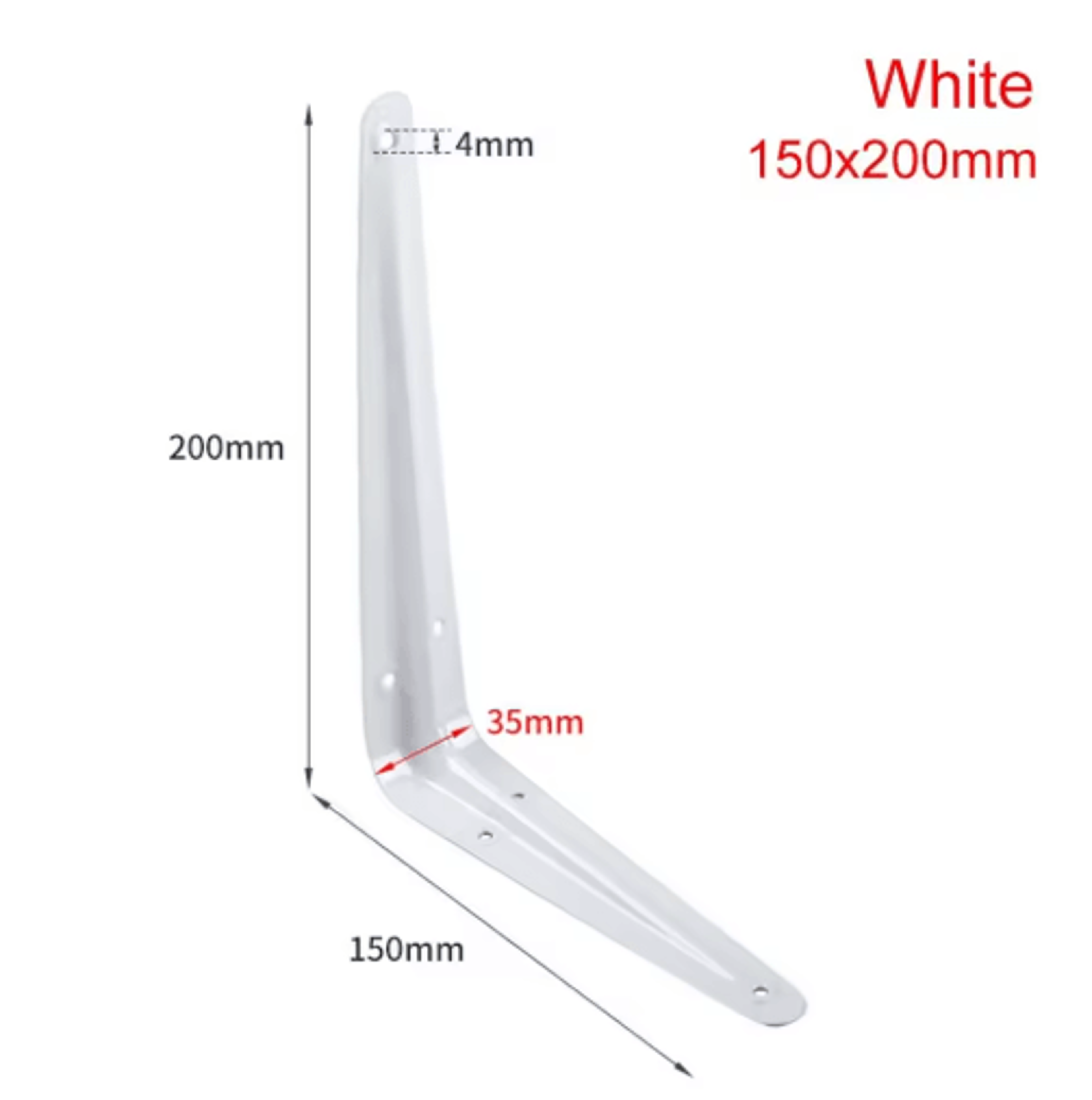 414 Inch LShaped Metal Shelf Support Bracket 13