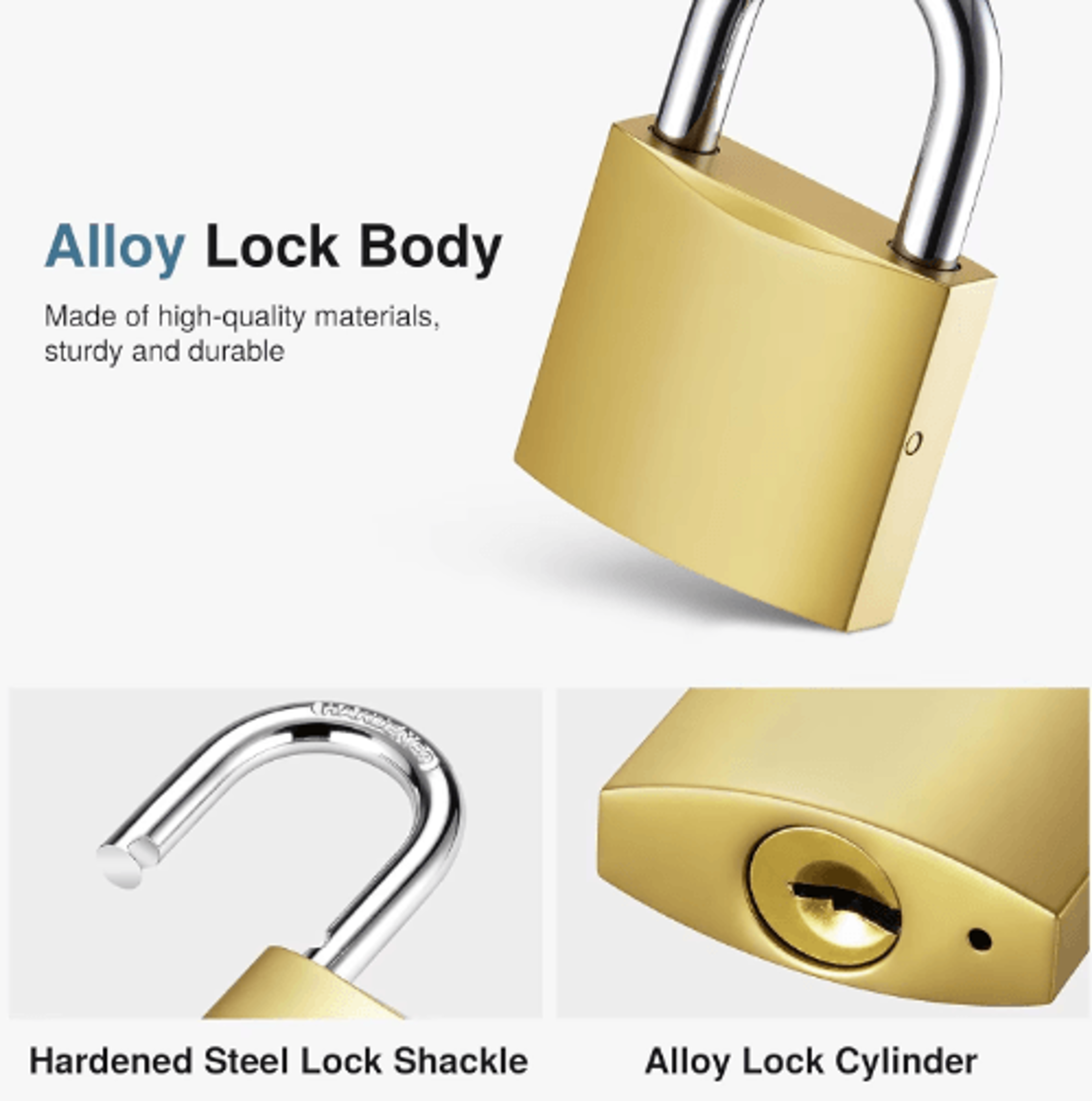 32mm HeavyDuty Keyed Padlock With Keys 6