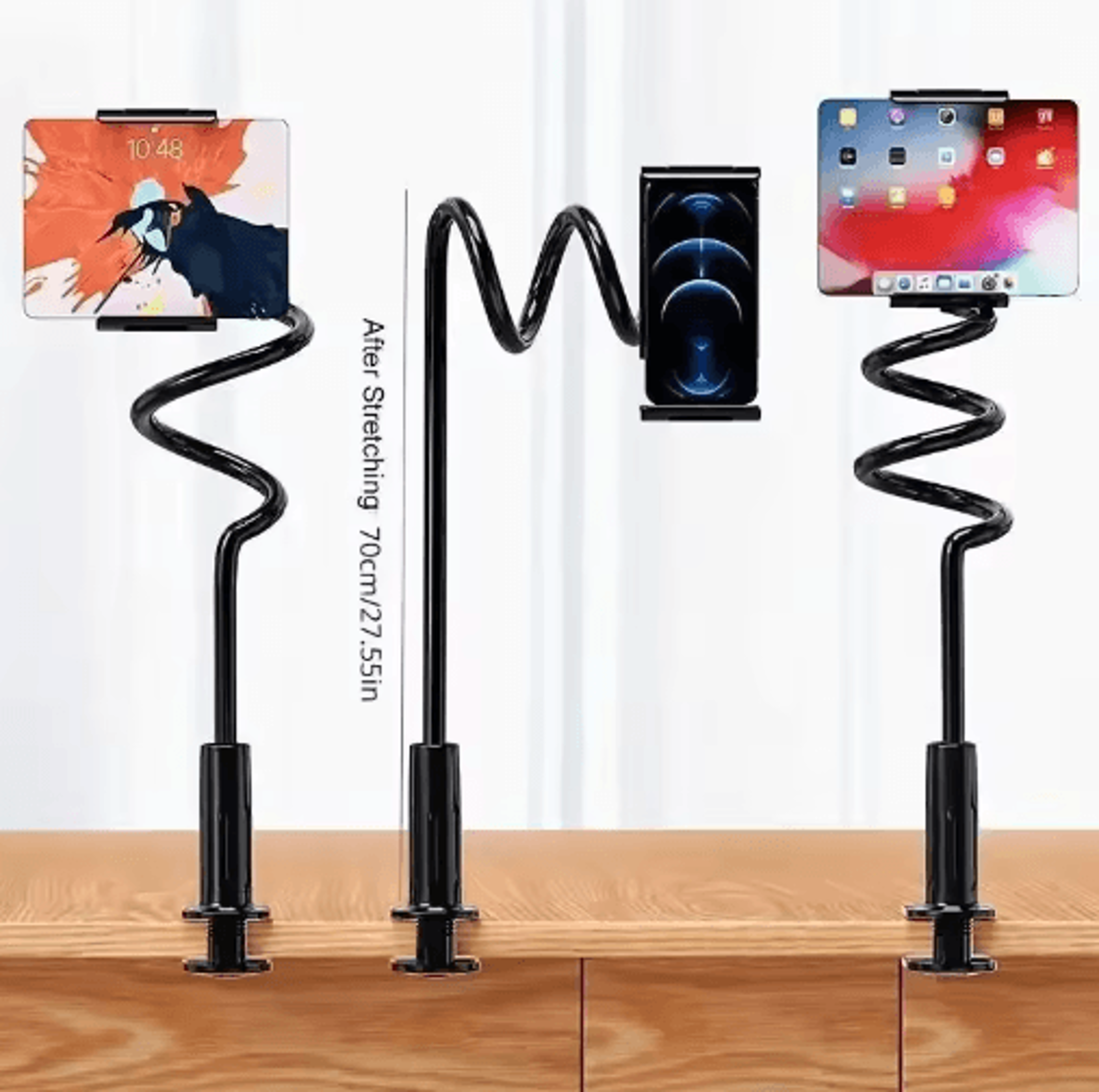 Adjustable Cantilever Phone  Tablet Holder Stand 4