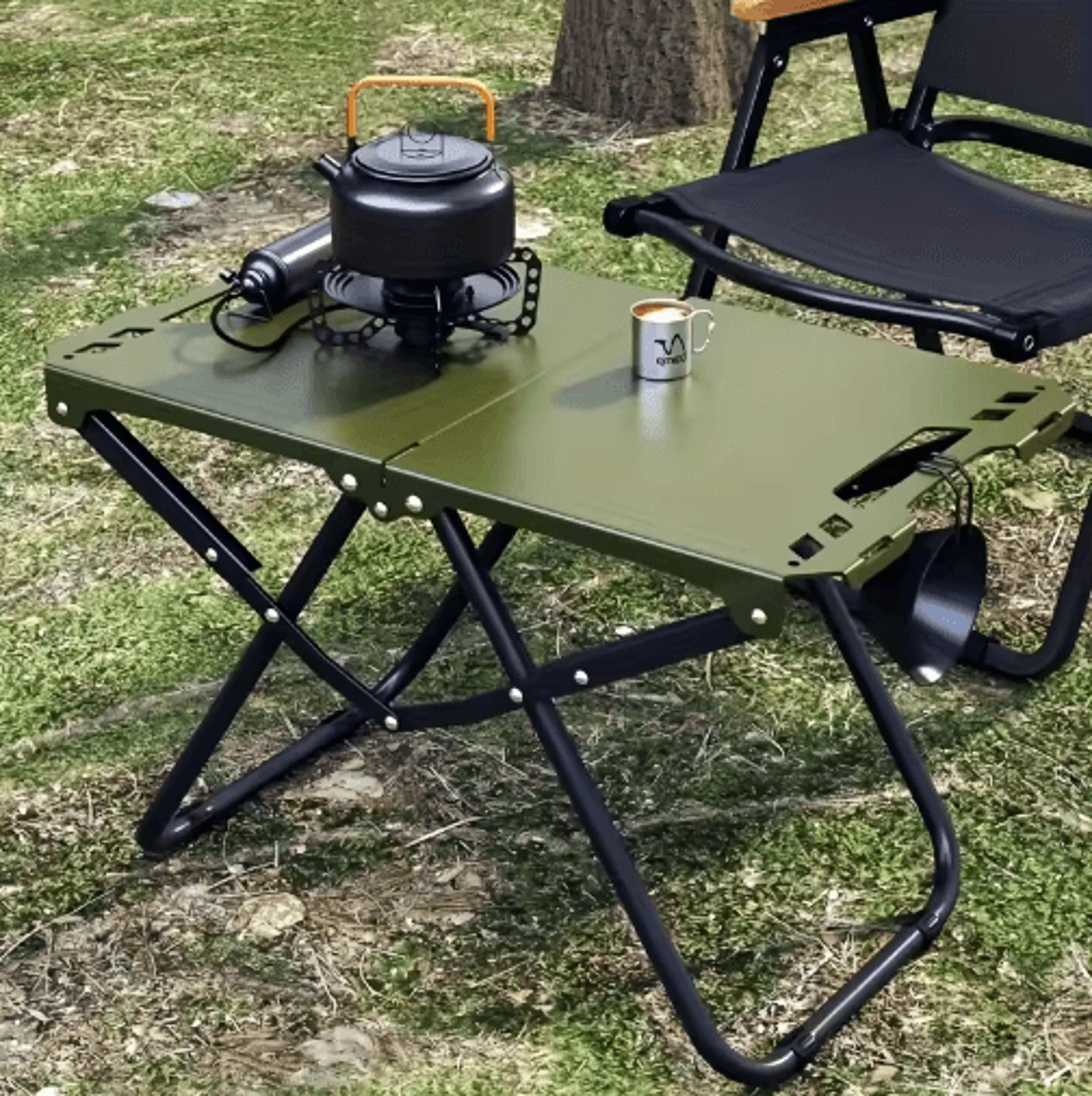 Portable Foldable Carbon Steel Camping Table 2