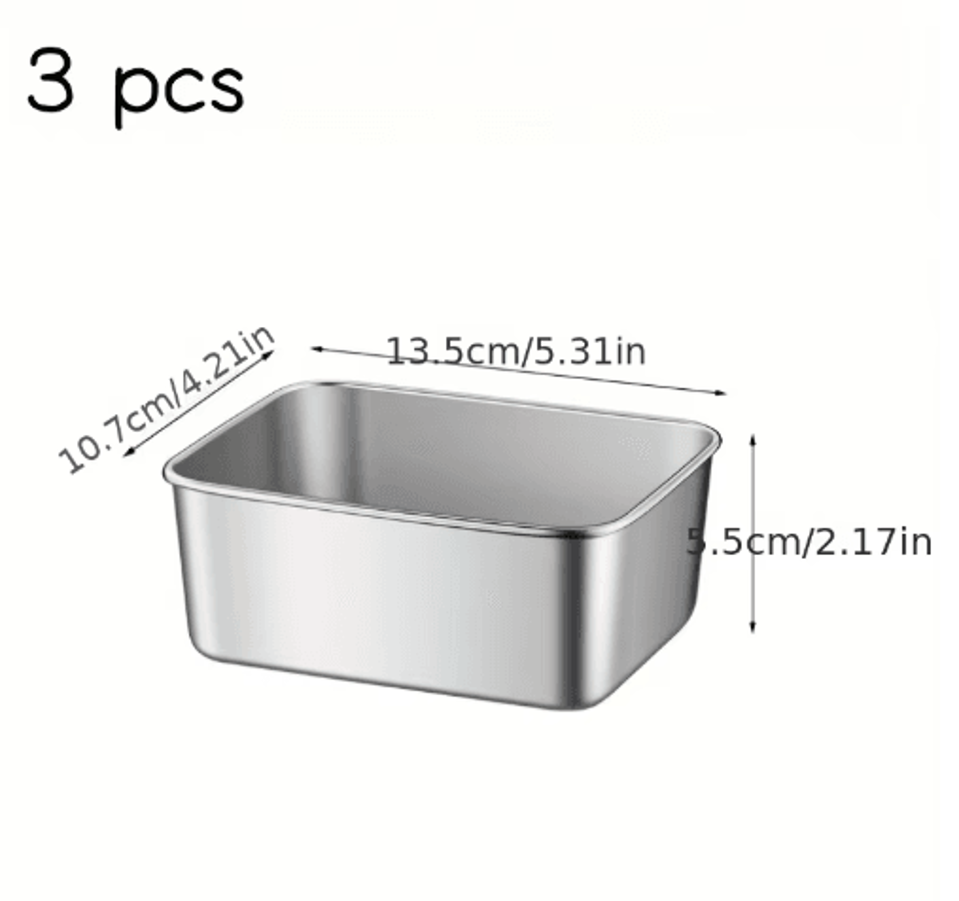 3Piece NonStick Air Fryer Baking Pan Set 2