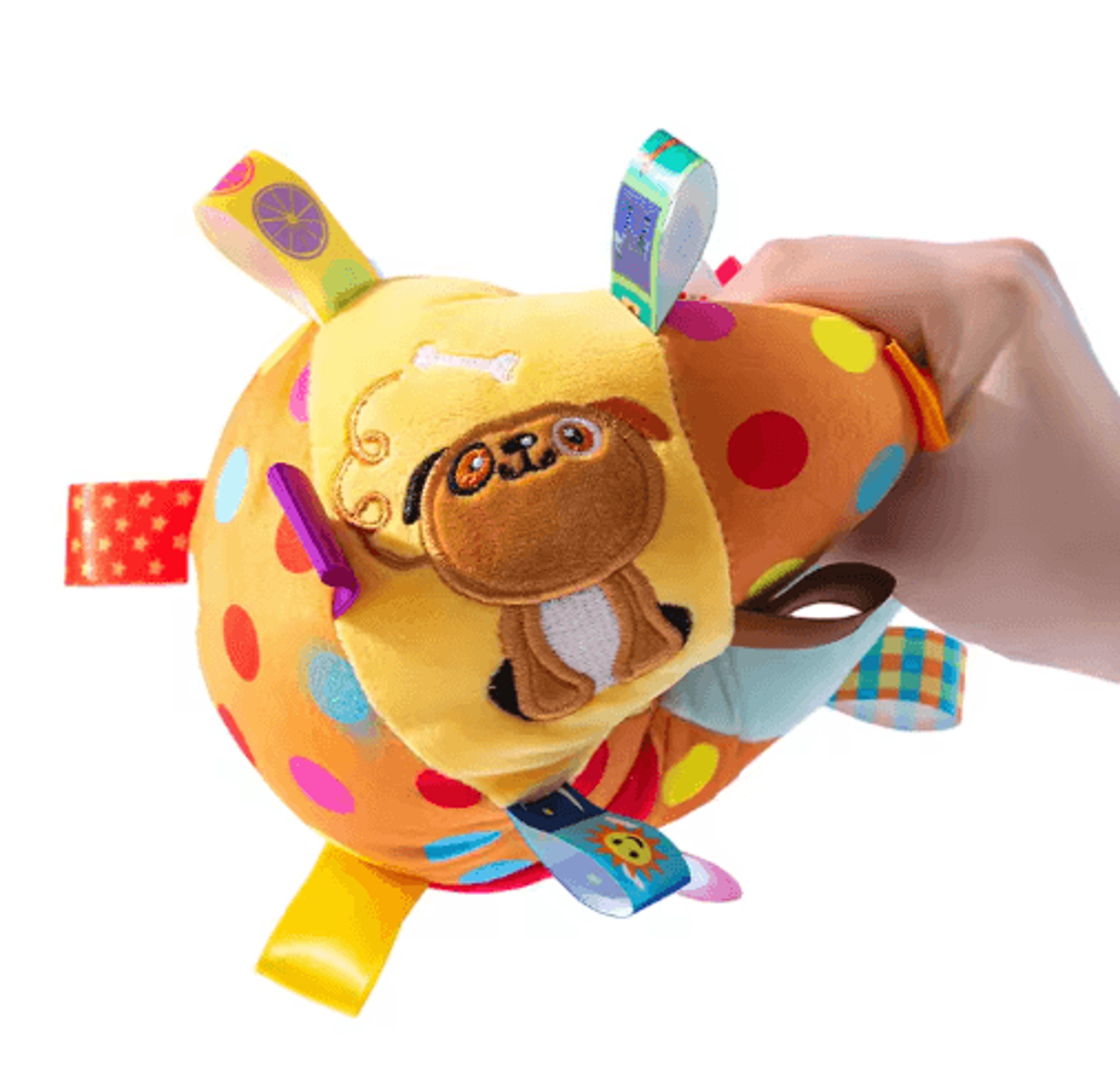 Interactive Dog Ball Toy With Plush Handle  Bell 4