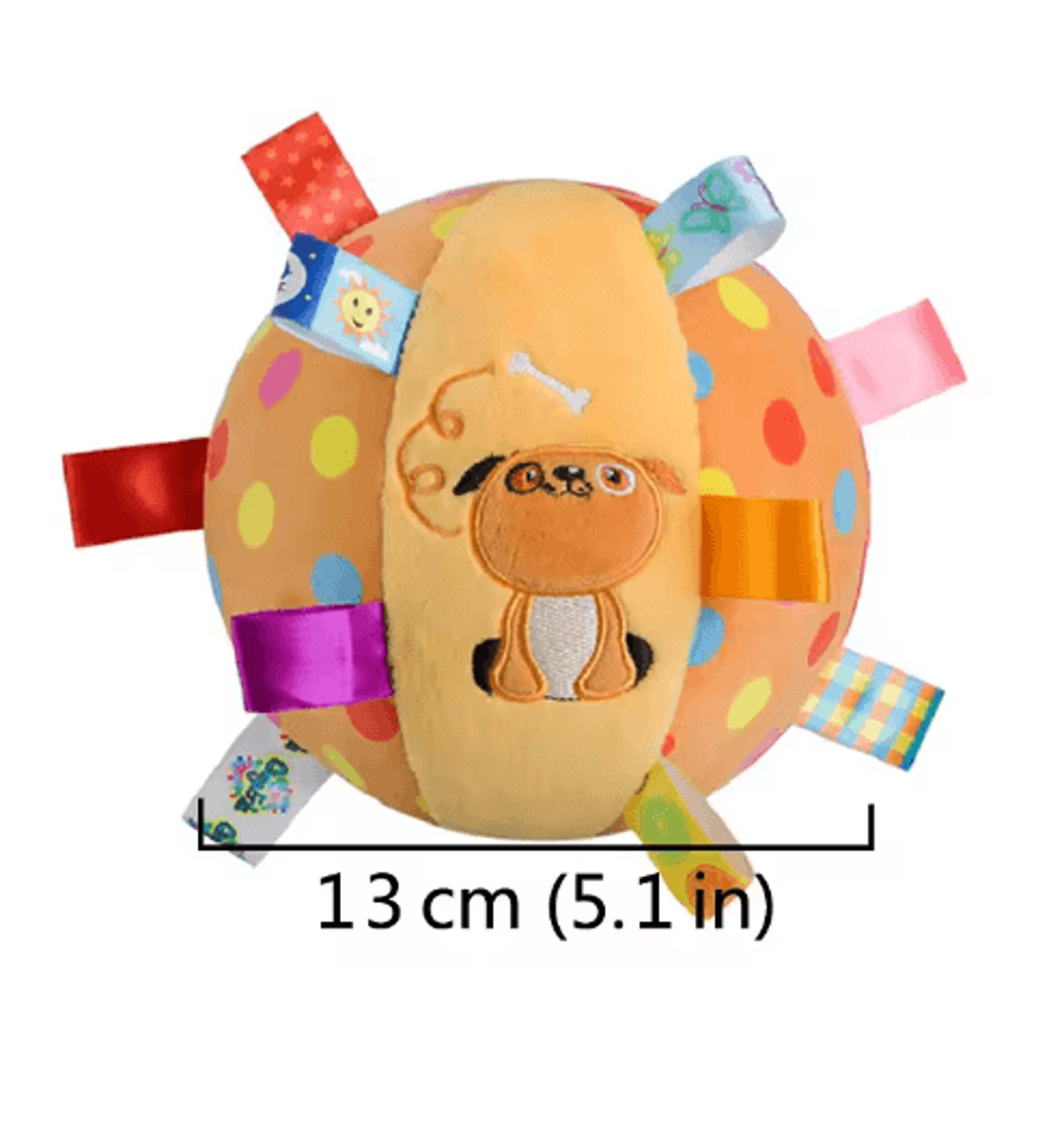 Interactive Dog Ball Toy With Plush Handle  Bell 5
