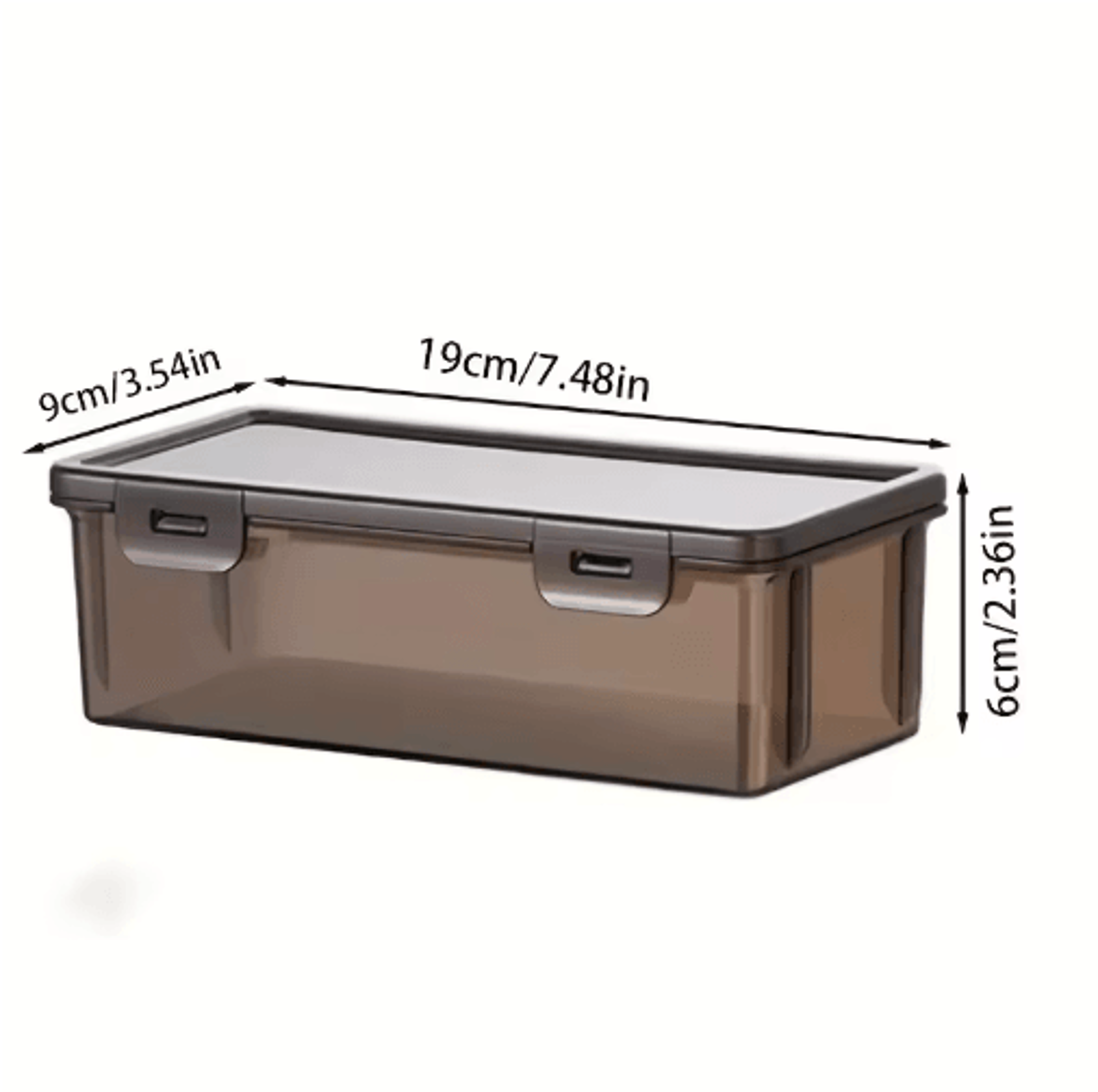 LargeCapacity Desktop Storage Box  Transparent Black Office Supplies  Pencil Organizer 1