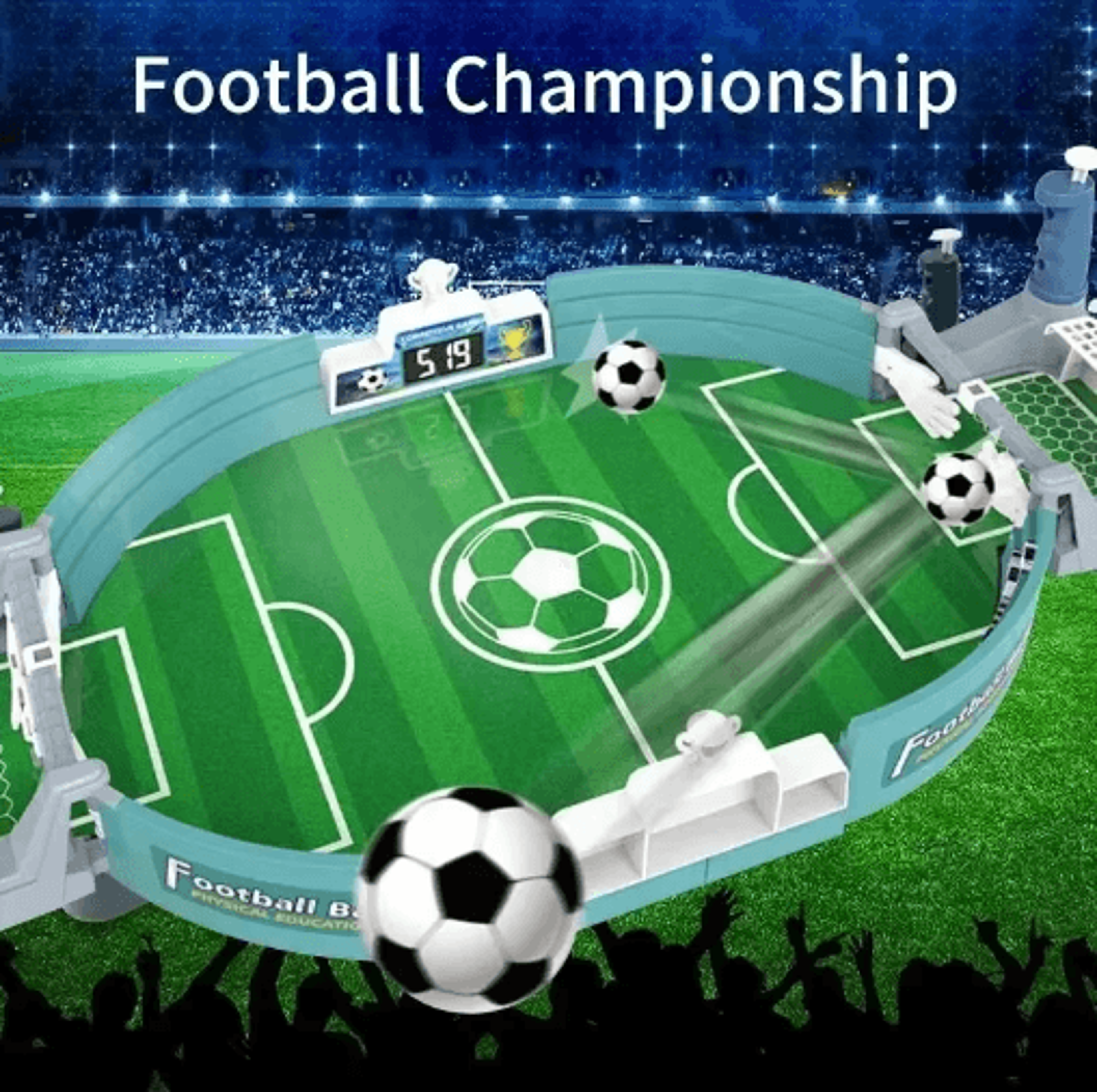 TwoPlayer Tabletop Soccer Game  Mini Foosball Set For Kids Indoor Play 1