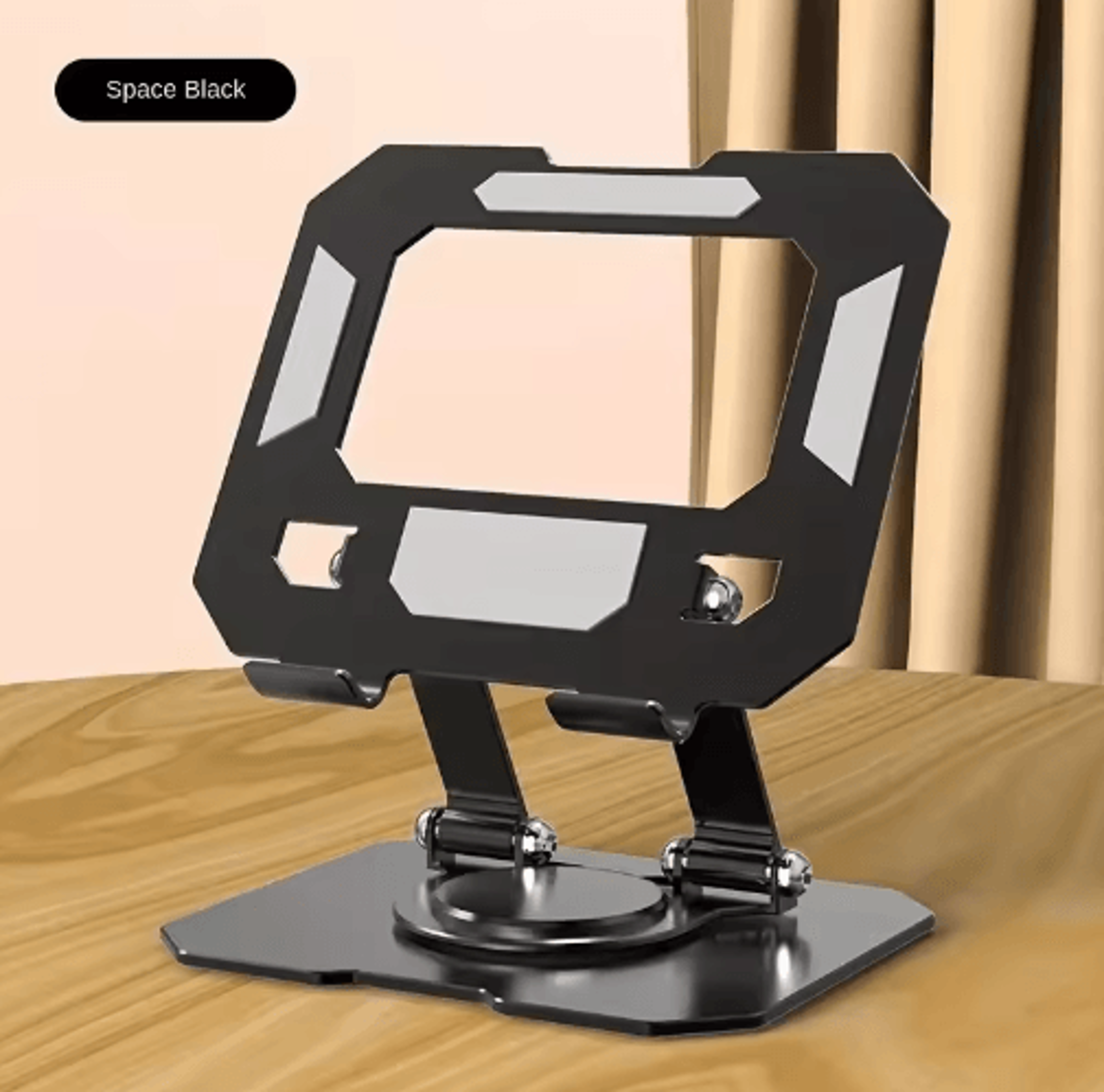 360 Rotating Tablet Stand  Adjustable Foldable Desktop Holder For Tablets  Phones 1