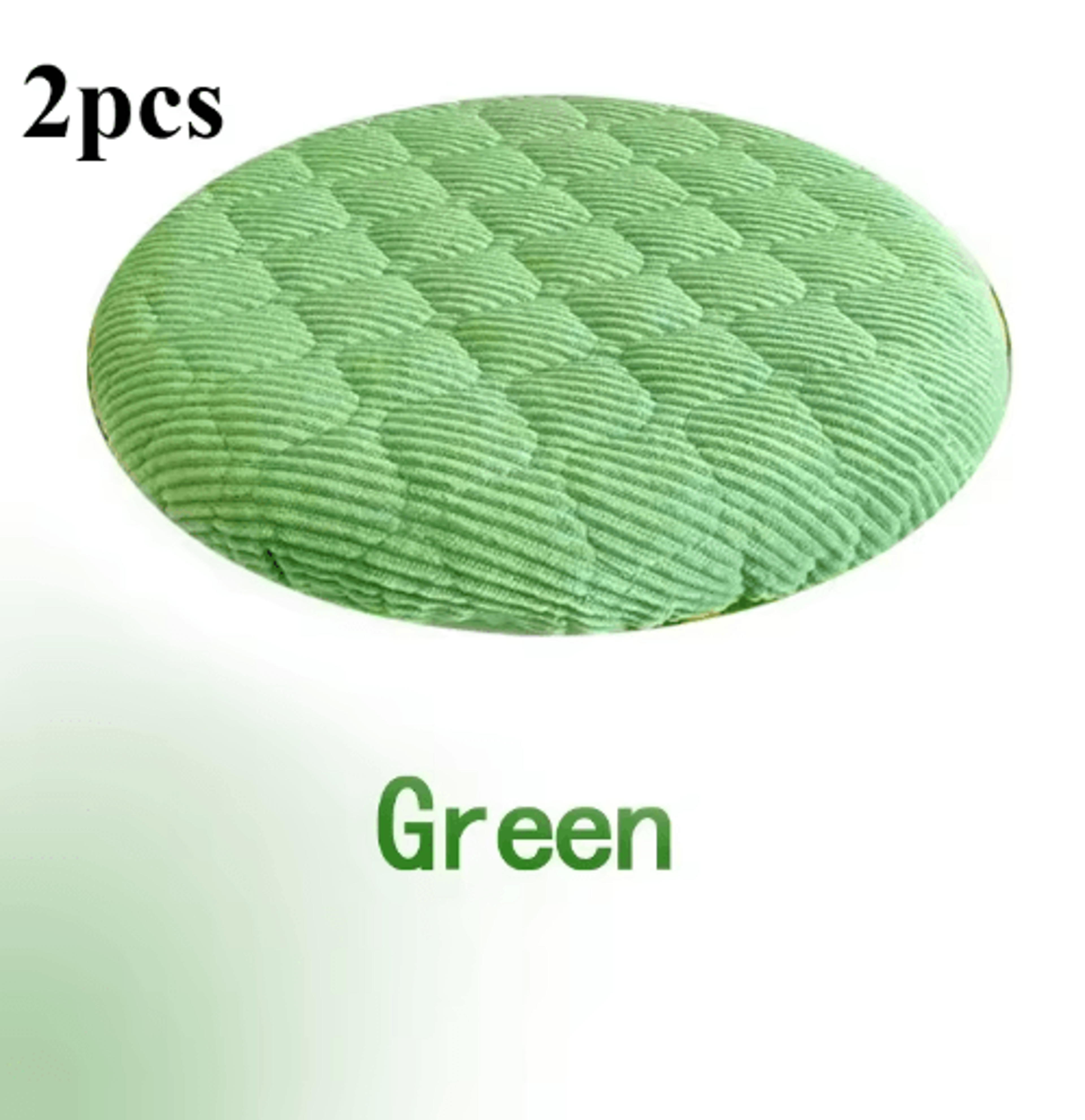 2Pcs Thick Soft Round Stool Covers  Elastic Washable Seat Cushions For 2530cm Stools 4