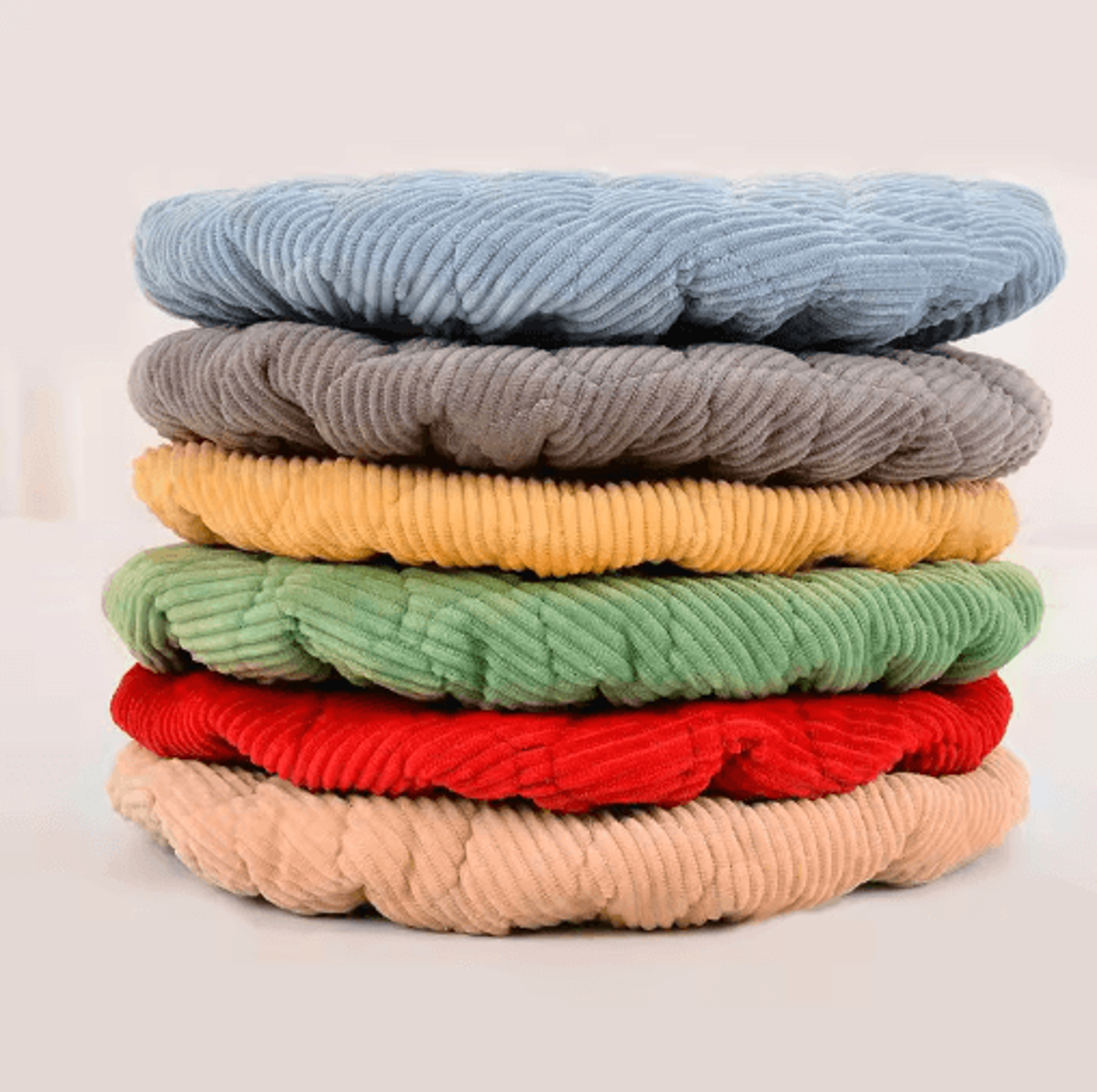 2Pcs Thick Soft Round Stool Covers  Elastic Washable Seat Cushions For 2530cm Stools 10