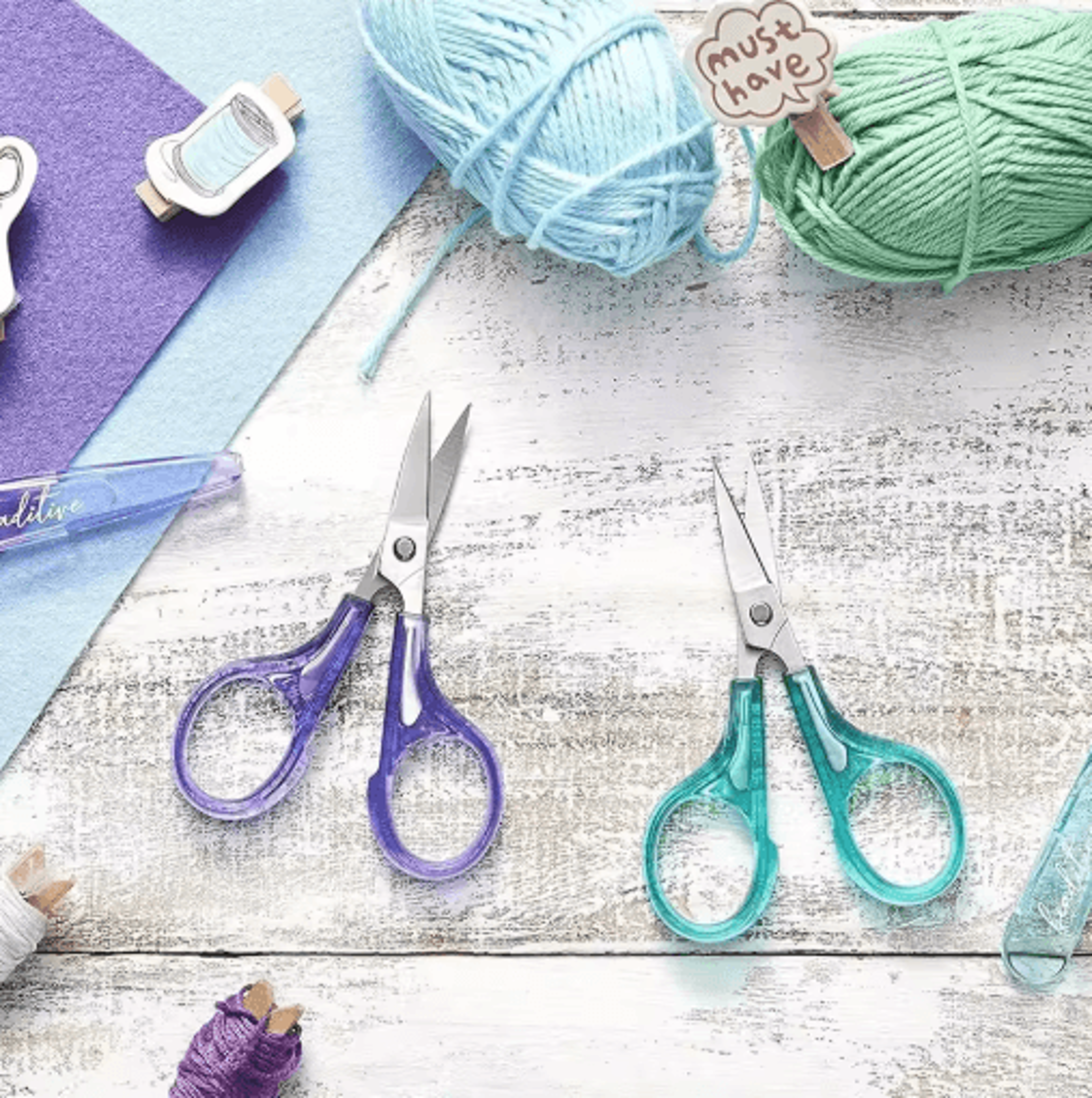 4Pcs Sharp Detail Craft Scissors Set  Stainless Steel Precision Scissors With Protective Covers 6