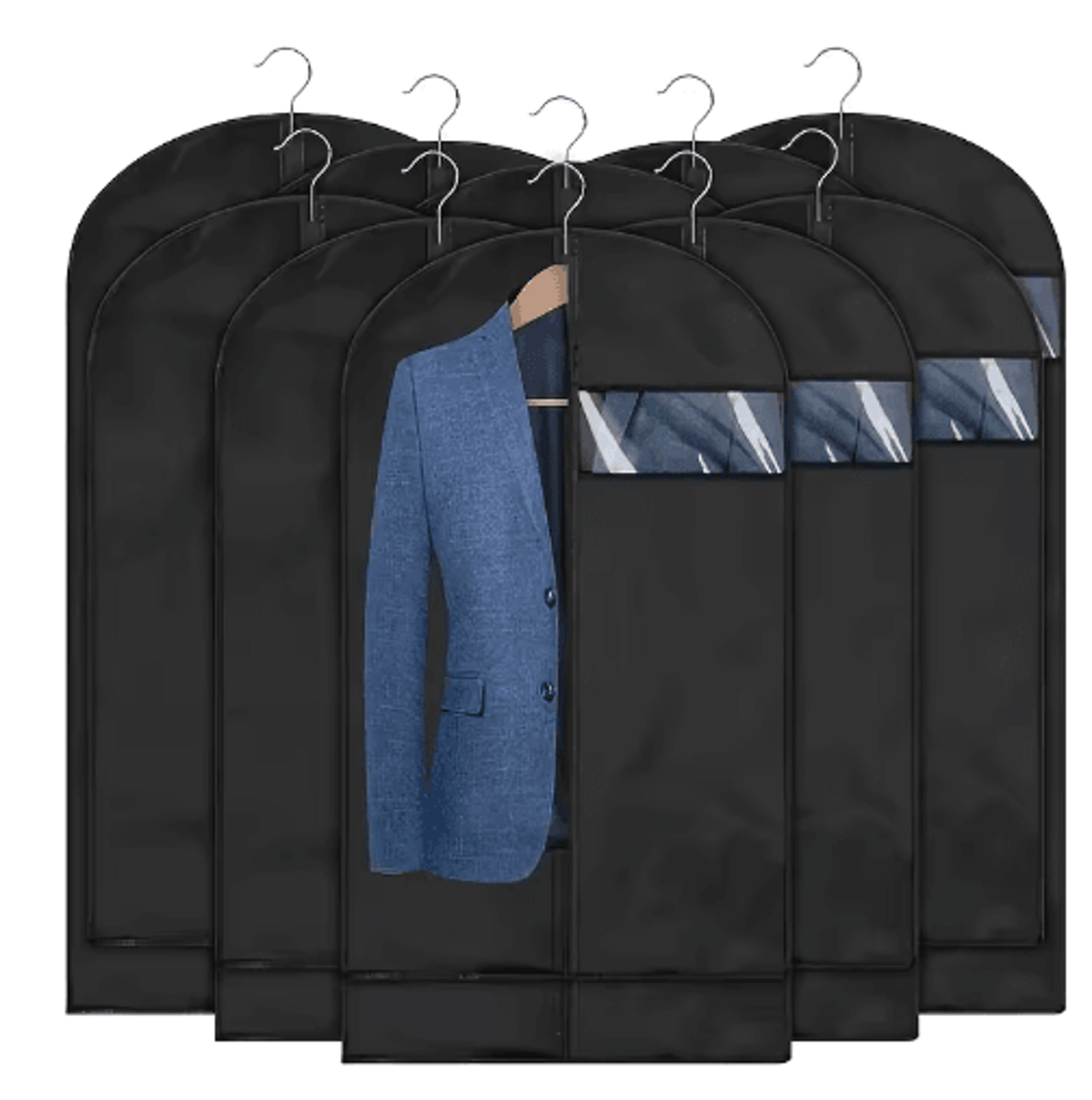 Hanging Garment Bag  Portable Dustproof Suit  Clothes Storage Cover 5