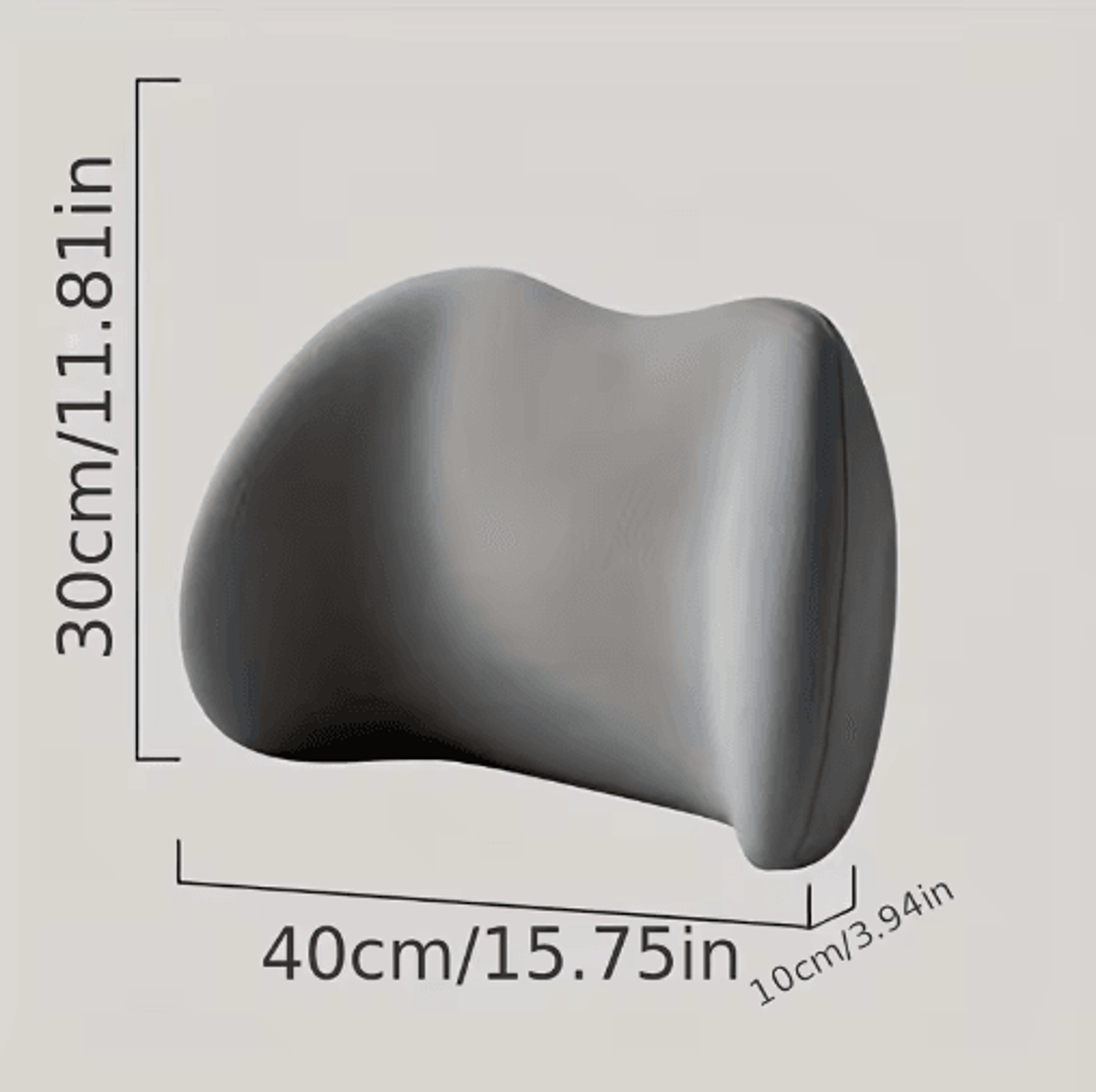Ergonomic Memory Foam Lumbar Pillow  Back Support Cushion For Office  Bed 1