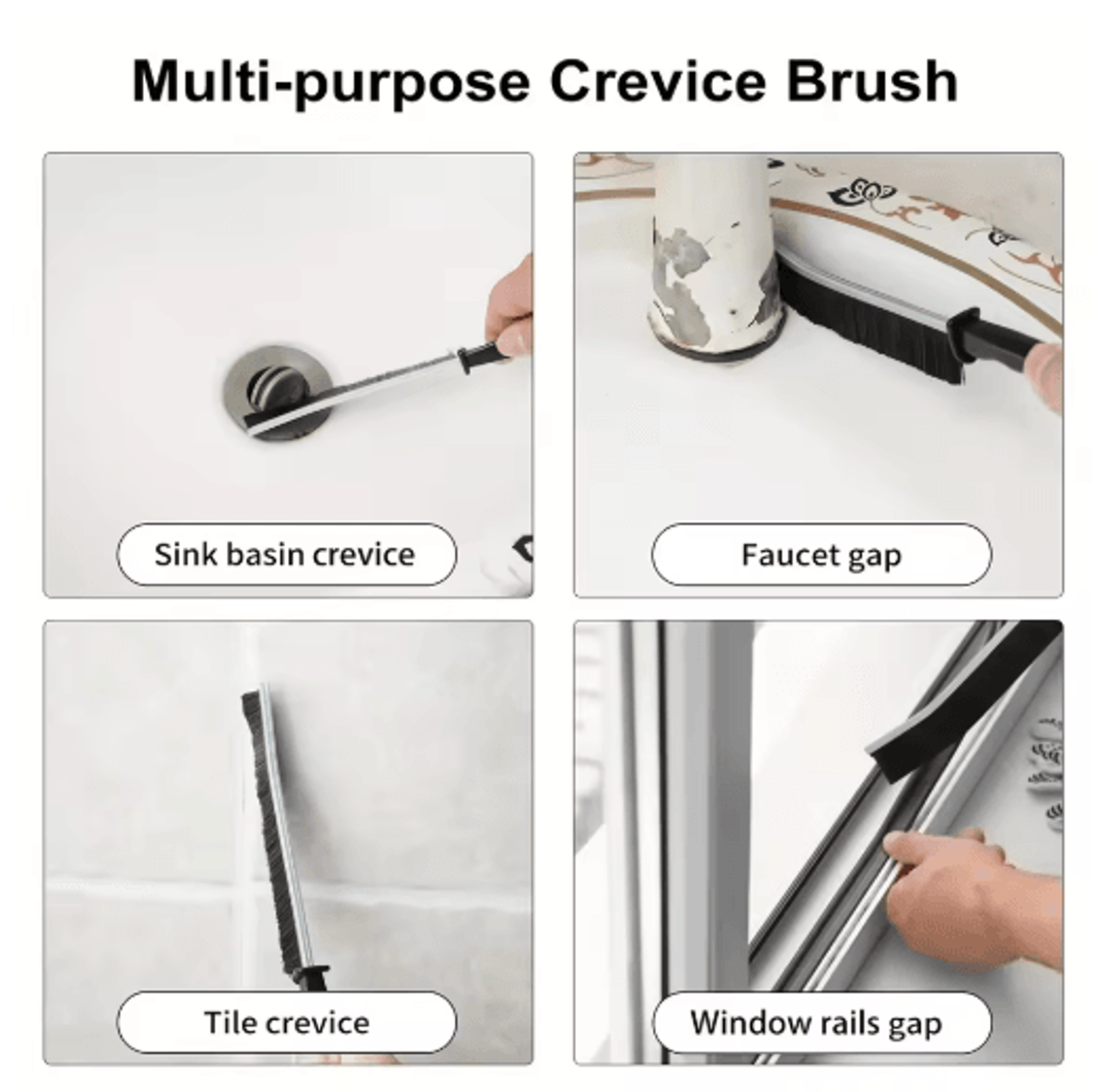 11Pcs MultiPurpose Cleaning Brush Set  Long Handle Brushes For Tight Spaces 4