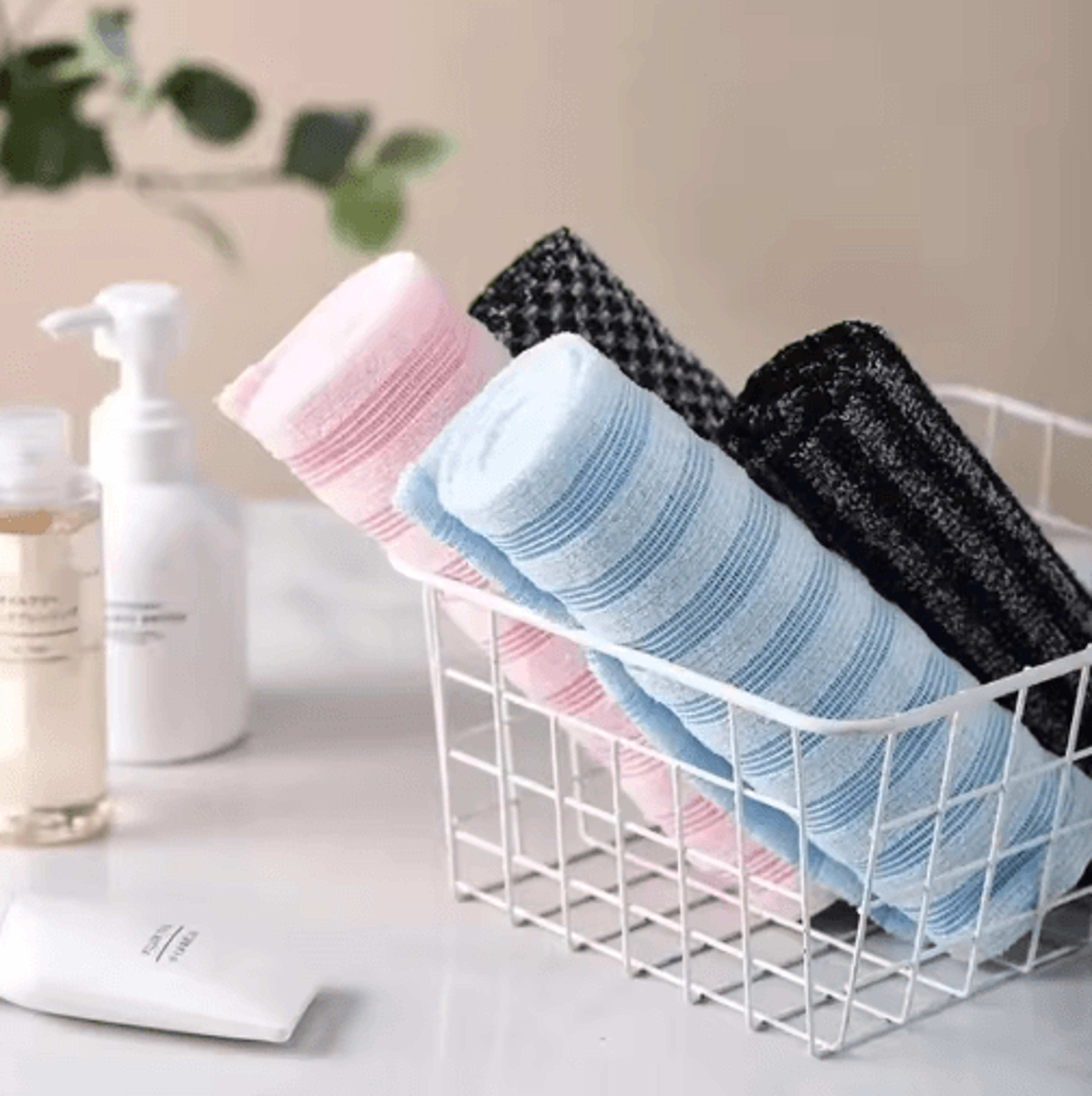 UltraLong Exfoliating Back Scrubber  SilverIon MultiFunction Shower Washcloth 7