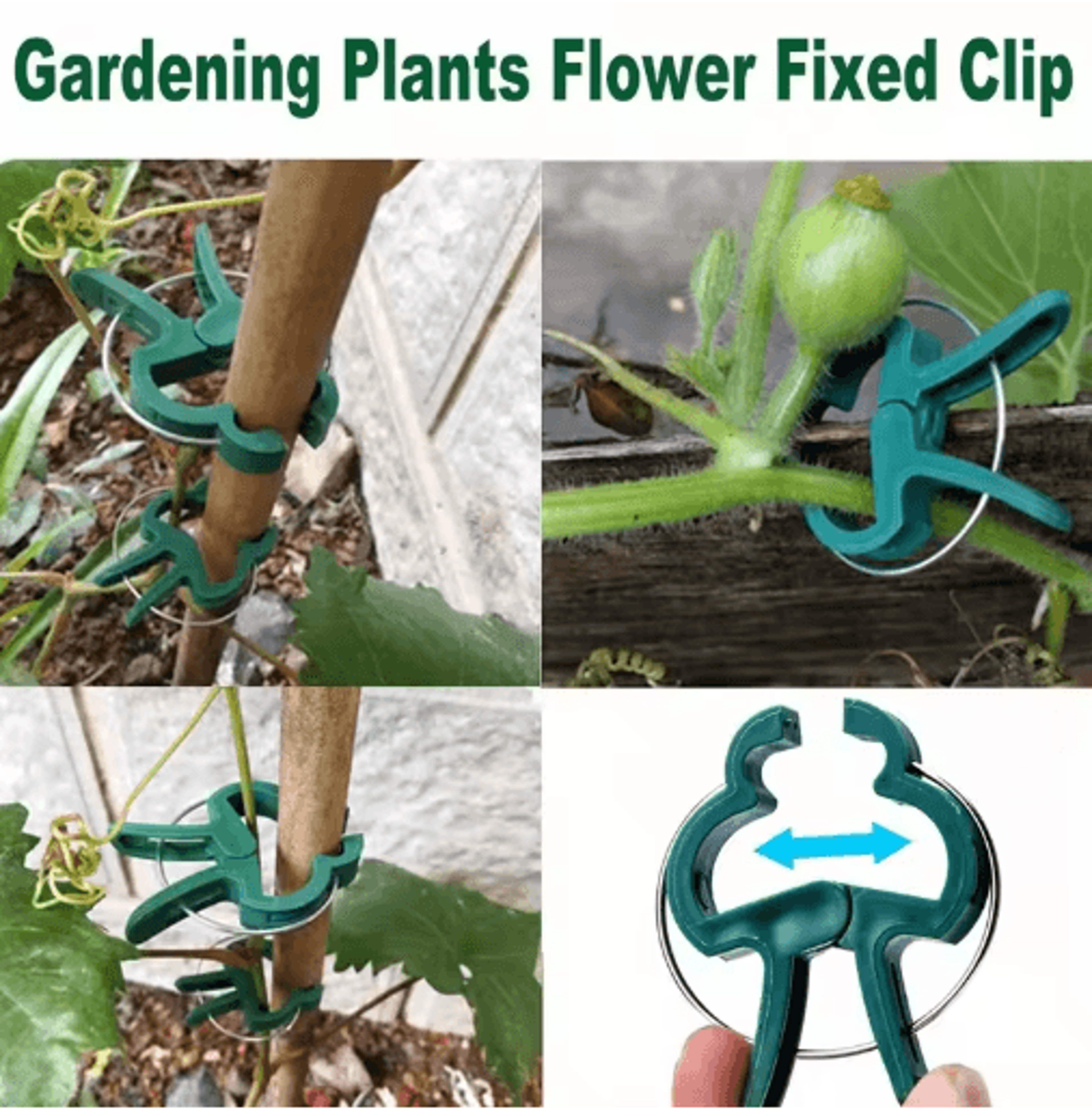 1020Pcs Adjustable Plant Support Clips  Reusable Stem  Vine Garden Fasteners 4