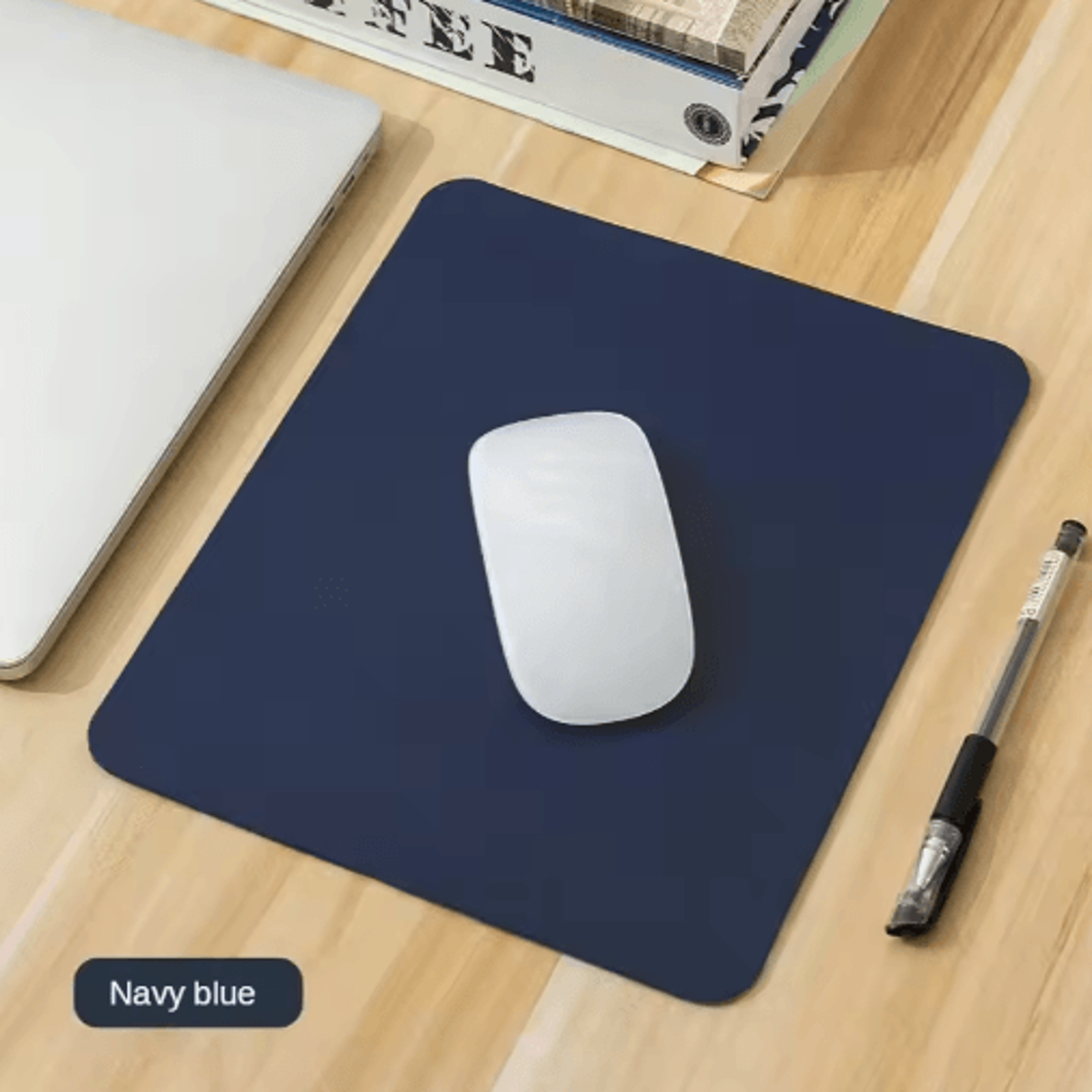 Portable PU Leather Mouse Pad  Waterproof NonSlip Desk Mat 3