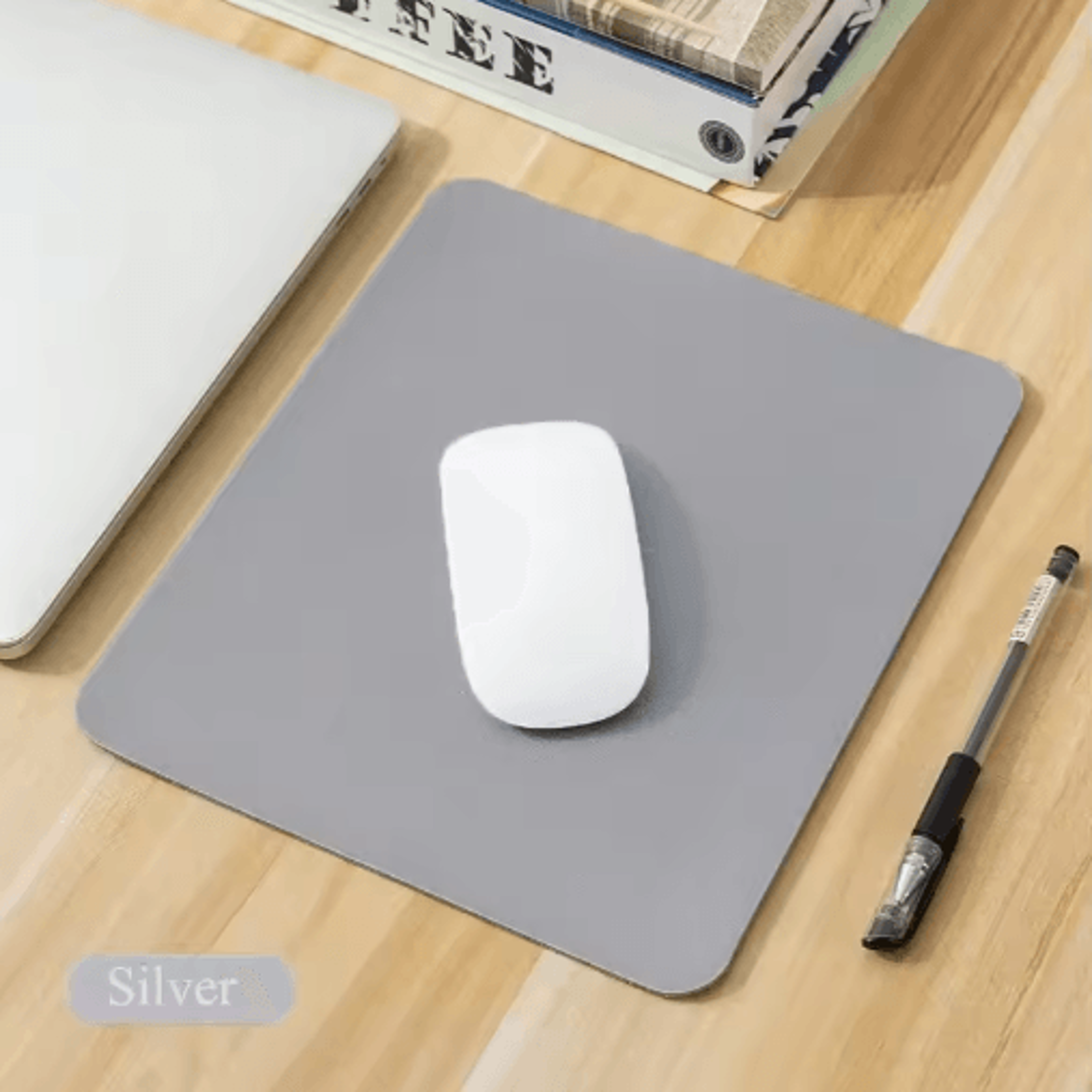 Portable PU Leather Mouse Pad  Waterproof NonSlip Desk Mat 2