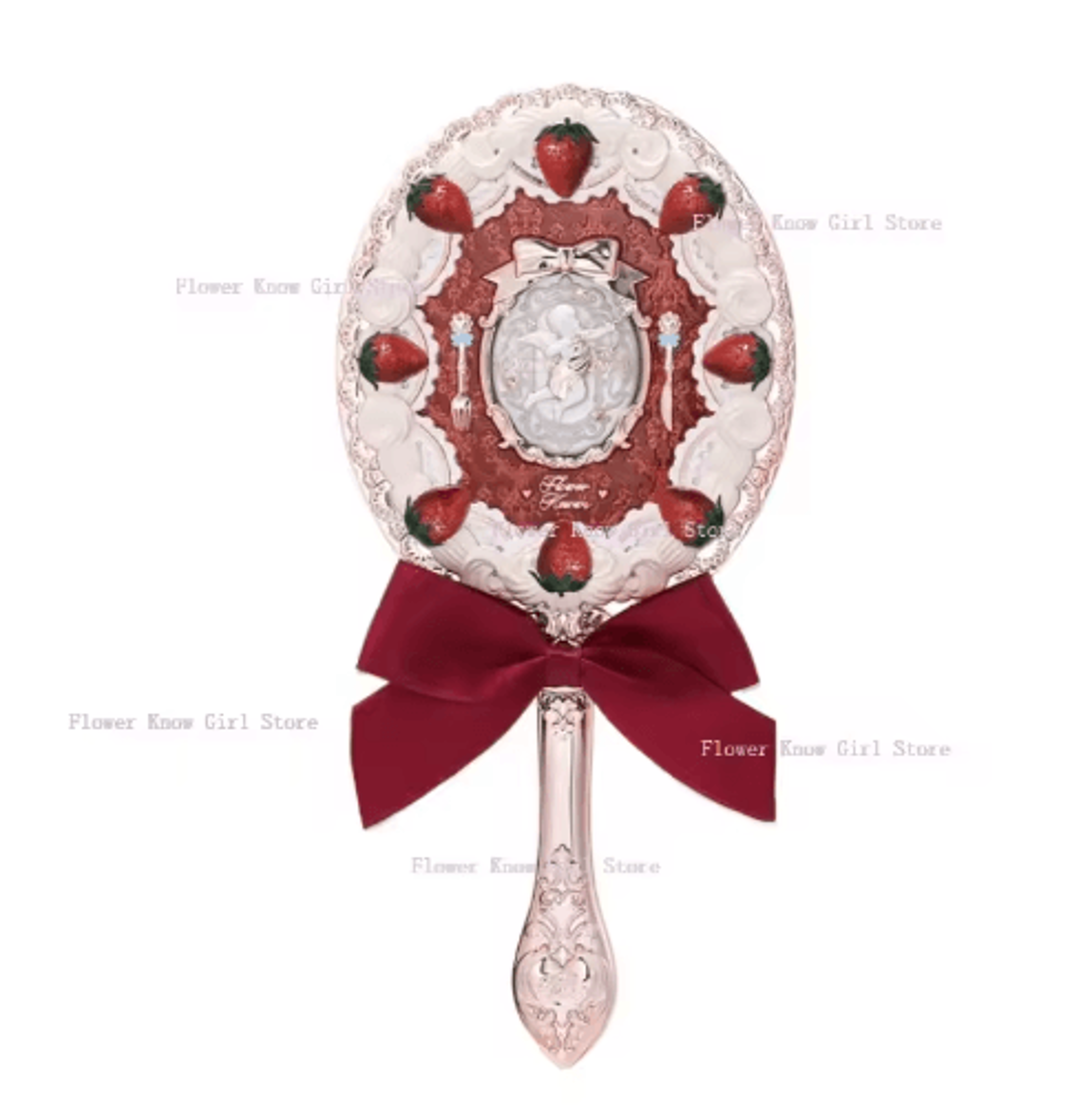 Flower Knows Butterfly Cloud Collar Makeup Mirror  Elegant Handheld Vanity Accessory 7