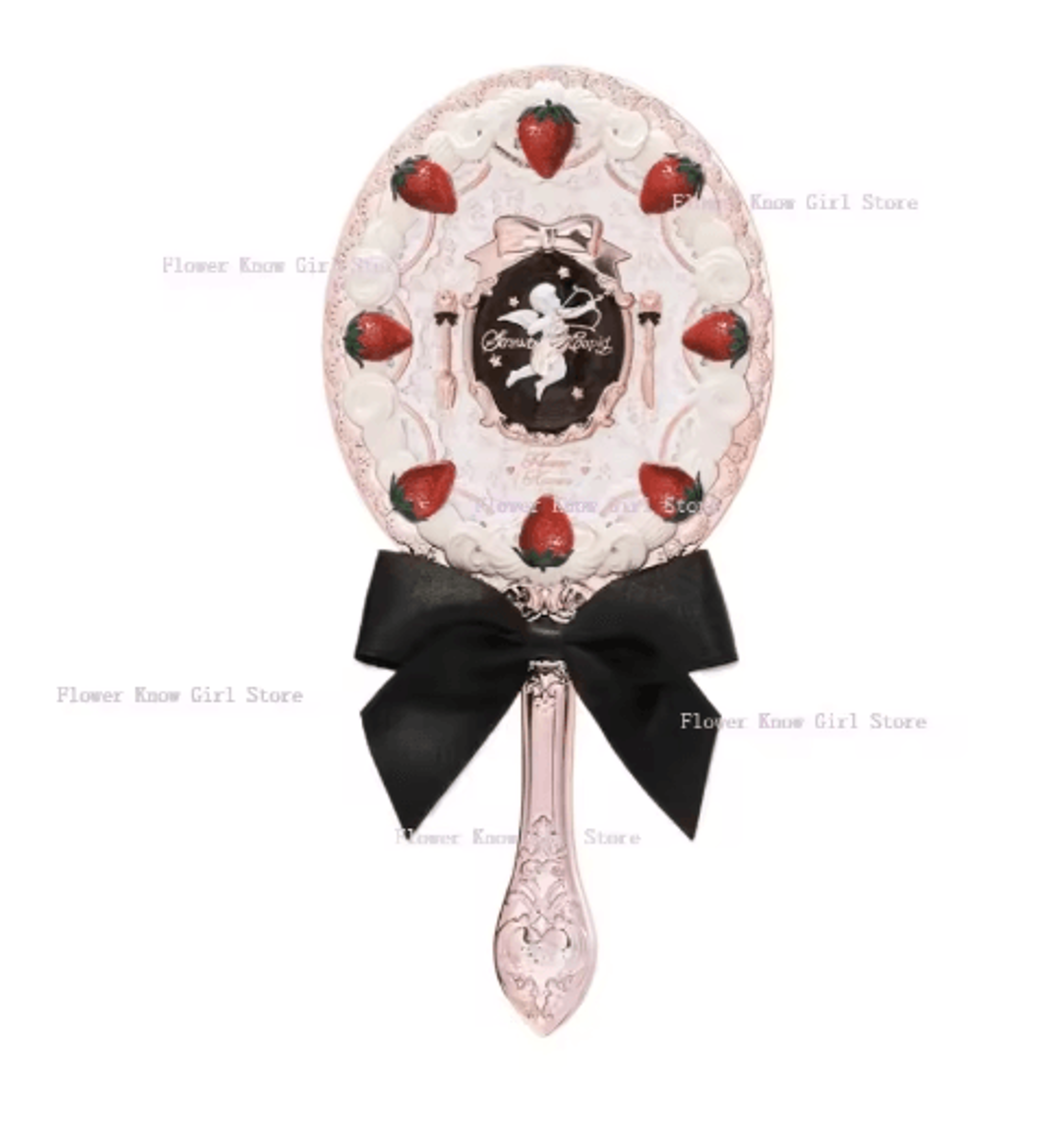 Flower Knows Butterfly Cloud Collar Makeup Mirror  Elegant Handheld Vanity Accessory 5