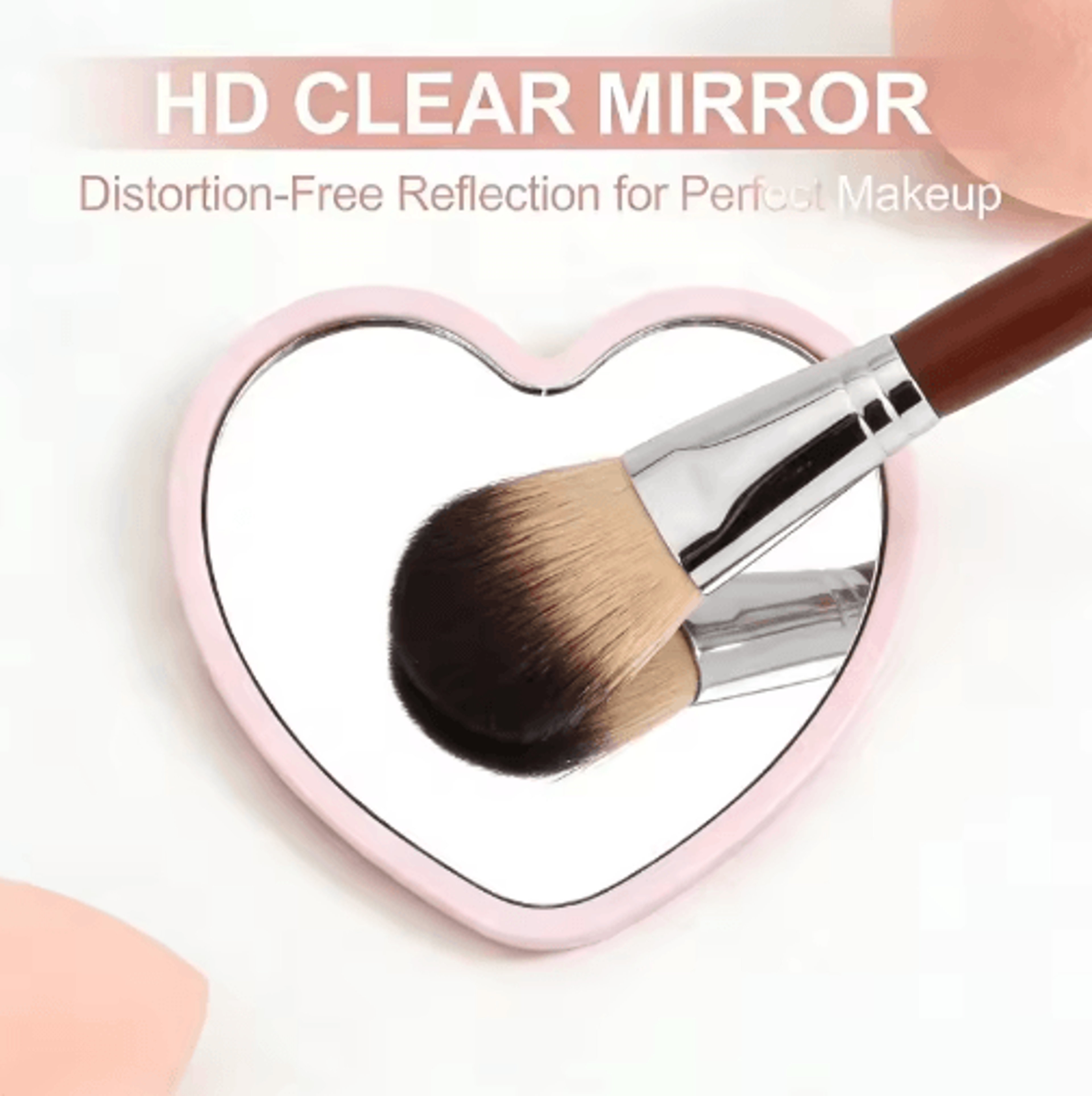 Mini HeartShaped Pocket Mirror  Cute Portable Makeup Mirror 6