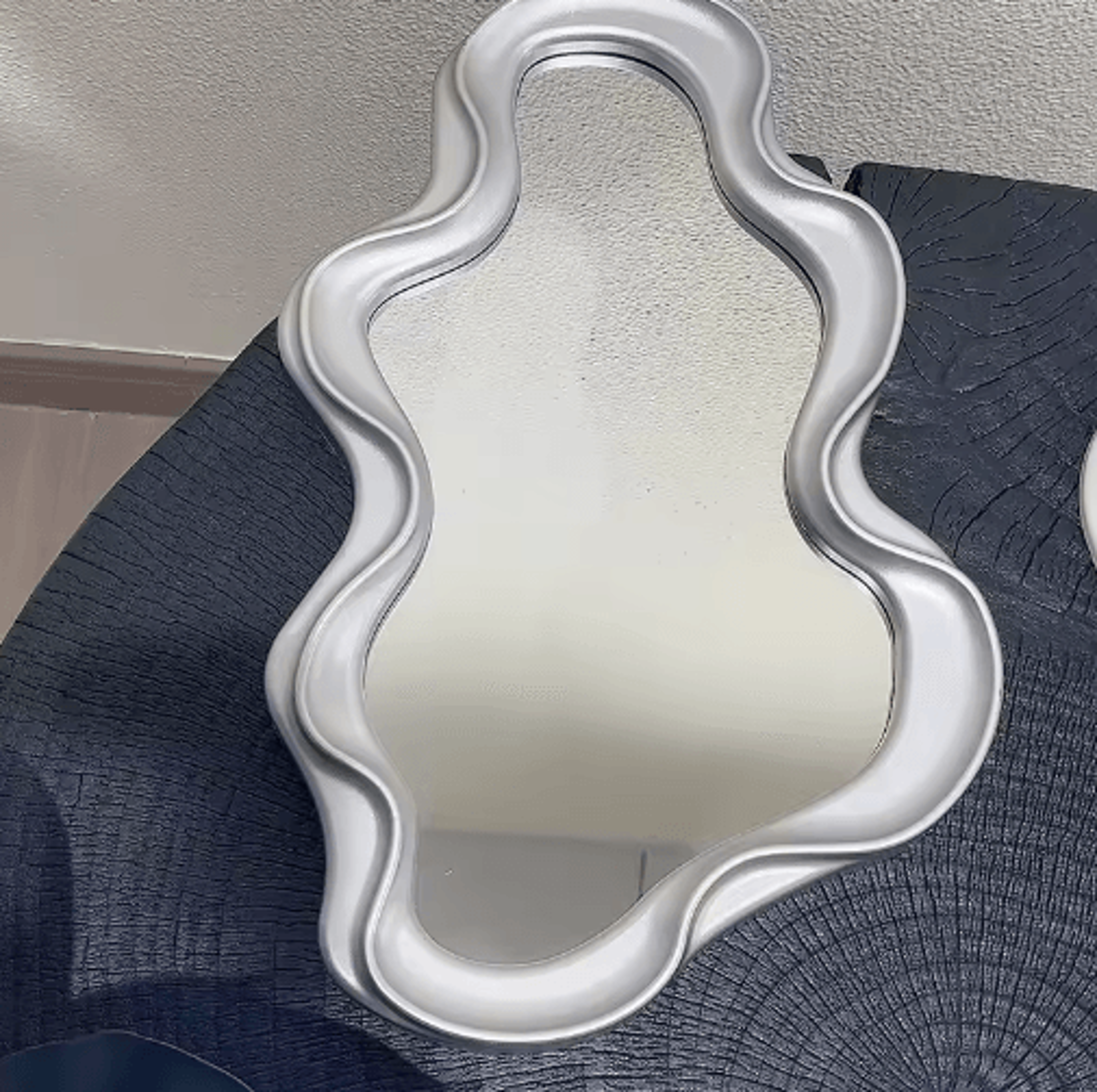 Wave Irregular Wall Mirror  Modern Decorative Mirror For Bathroom  Home 7