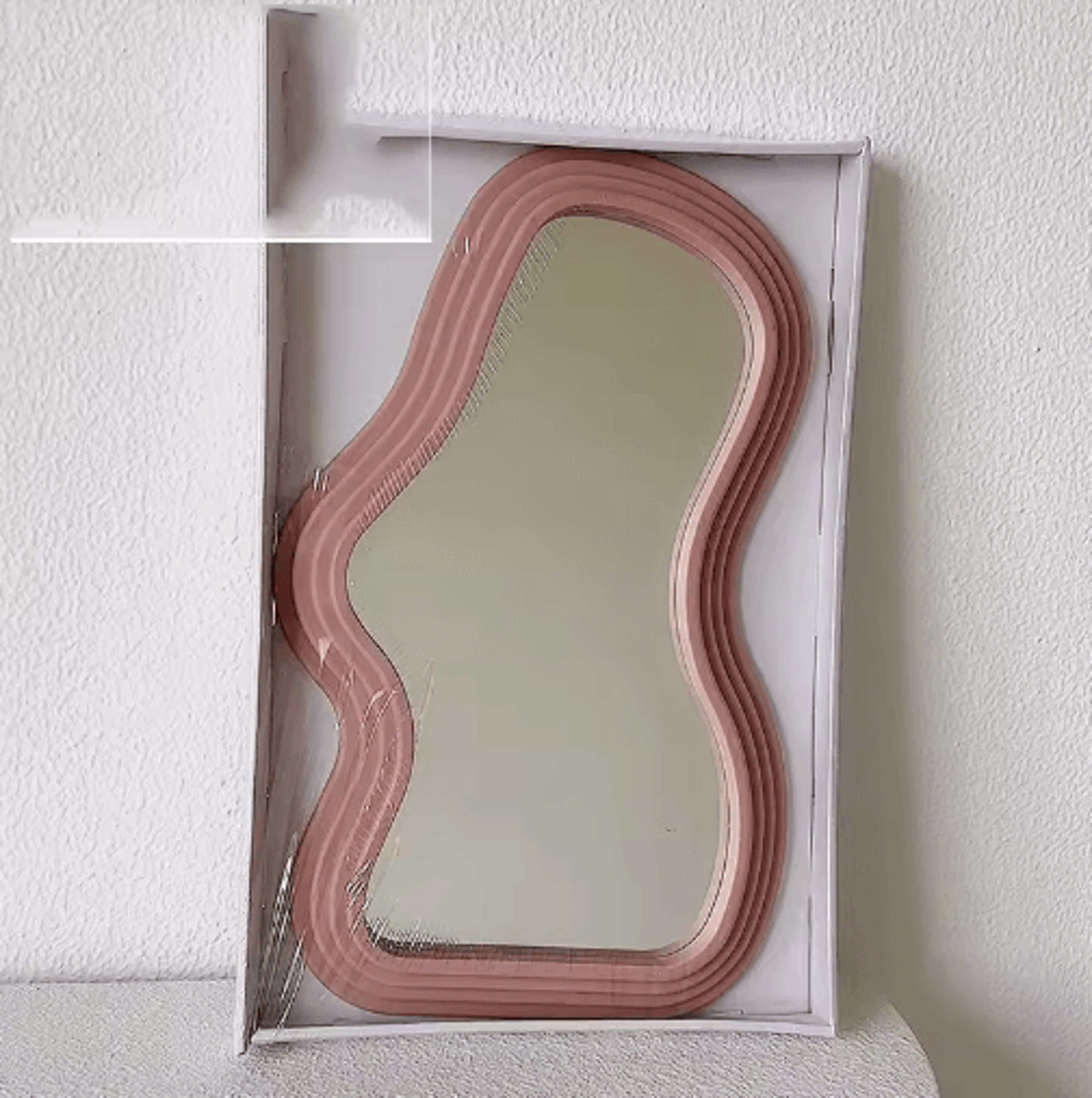 Wave Irregular Wall Mirror  Modern Decorative Mirror For Bathroom  Home 2