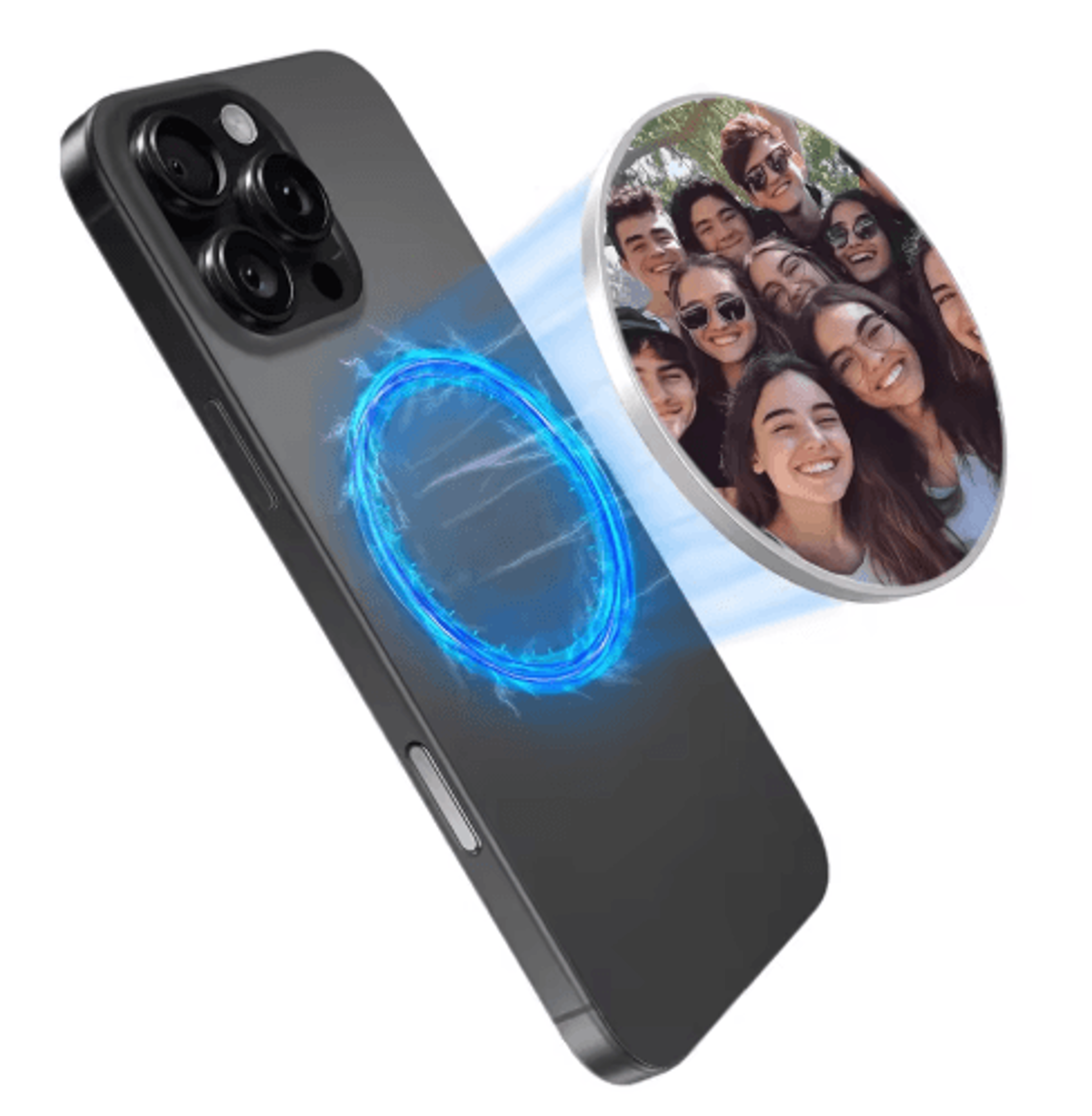 Magnetic Back Camera Selfie Mirror  Slim Convex Phone Mirror For Vlogging 1