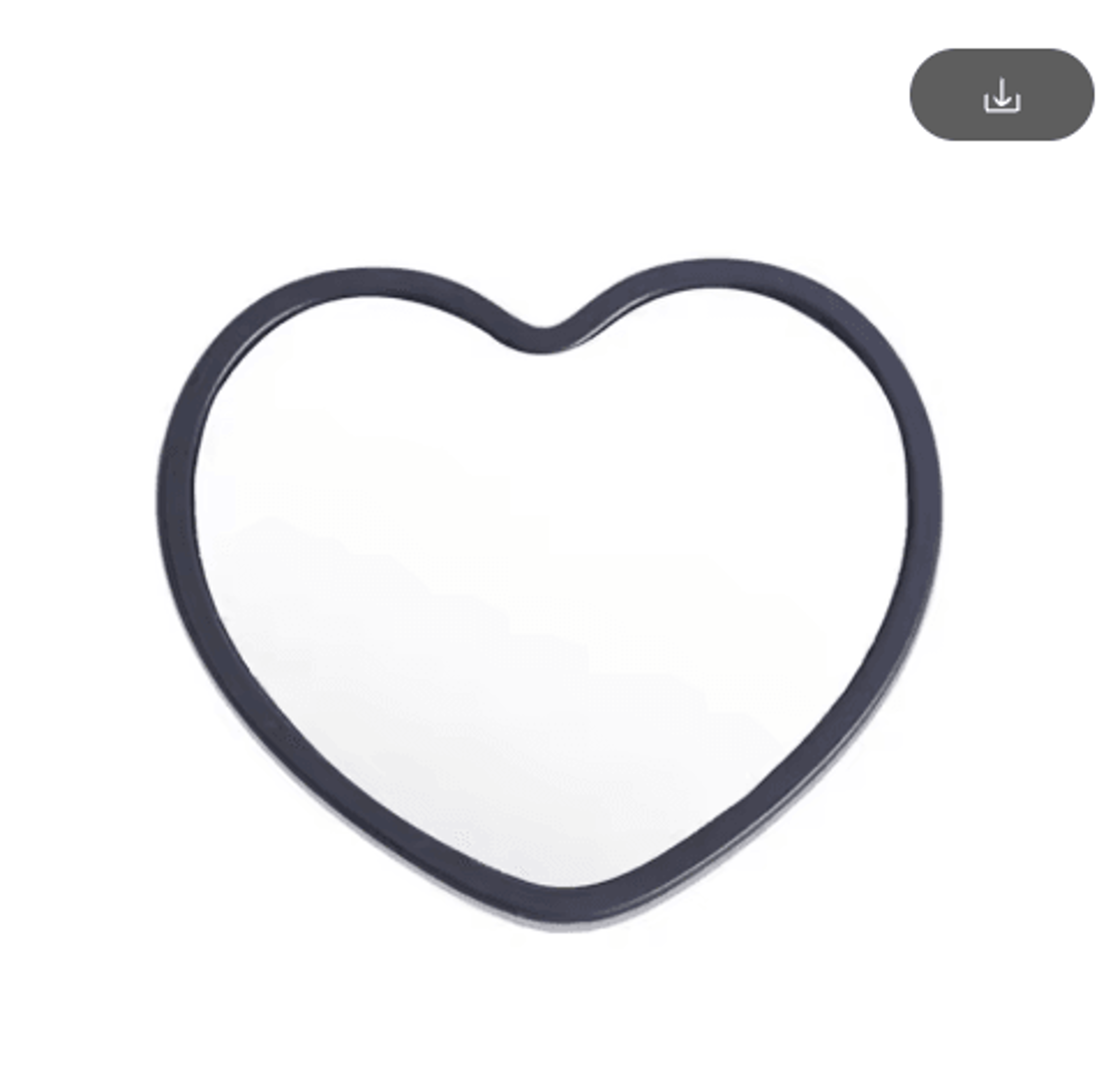 Modern HeartShaped Handheld Makeup Mirror  HighDefinition Beauty Mirror 4