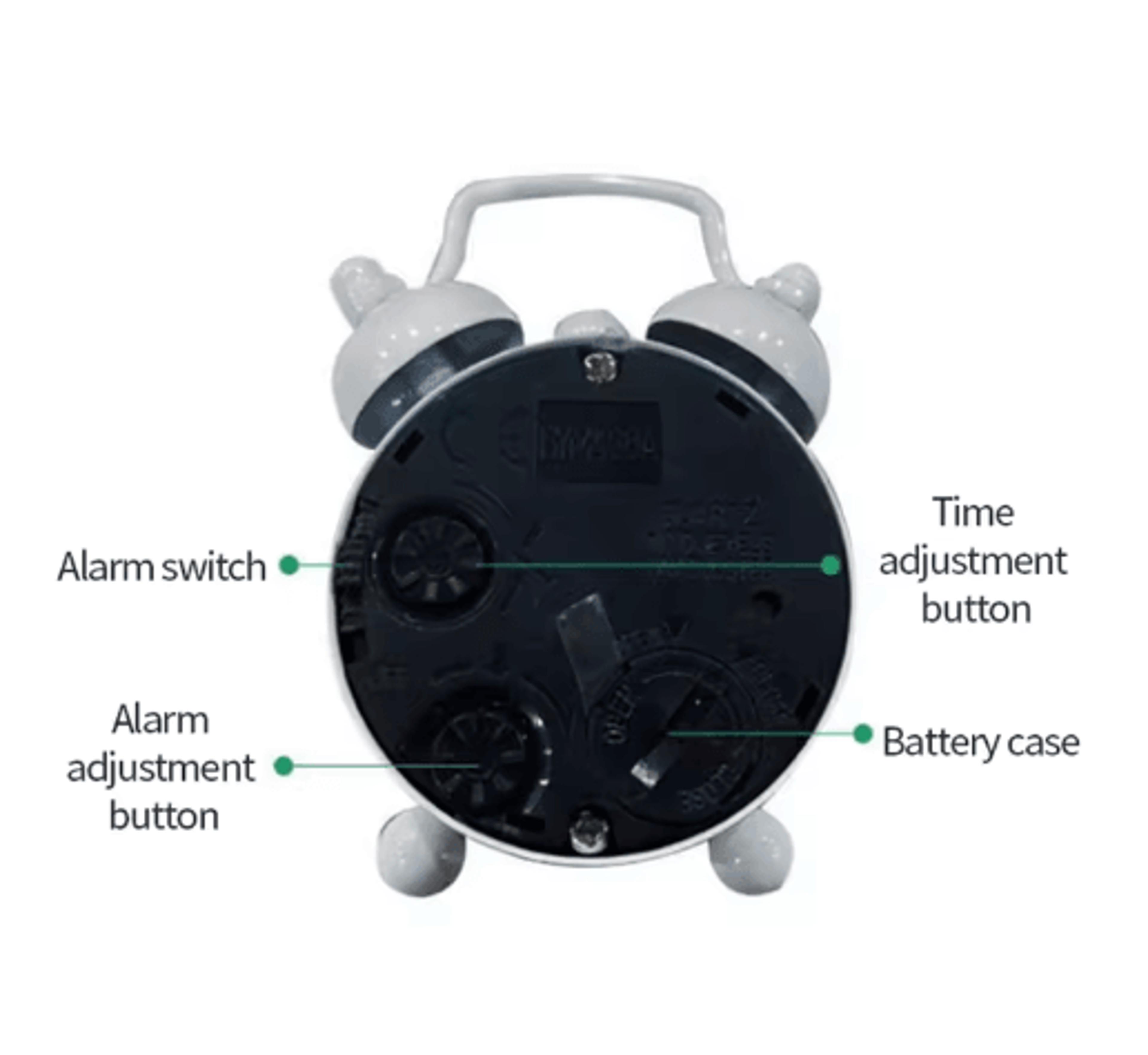 Retro Twin Bell Mini Alarm Clock  Portable Quartz Table  Bedside Clock 11