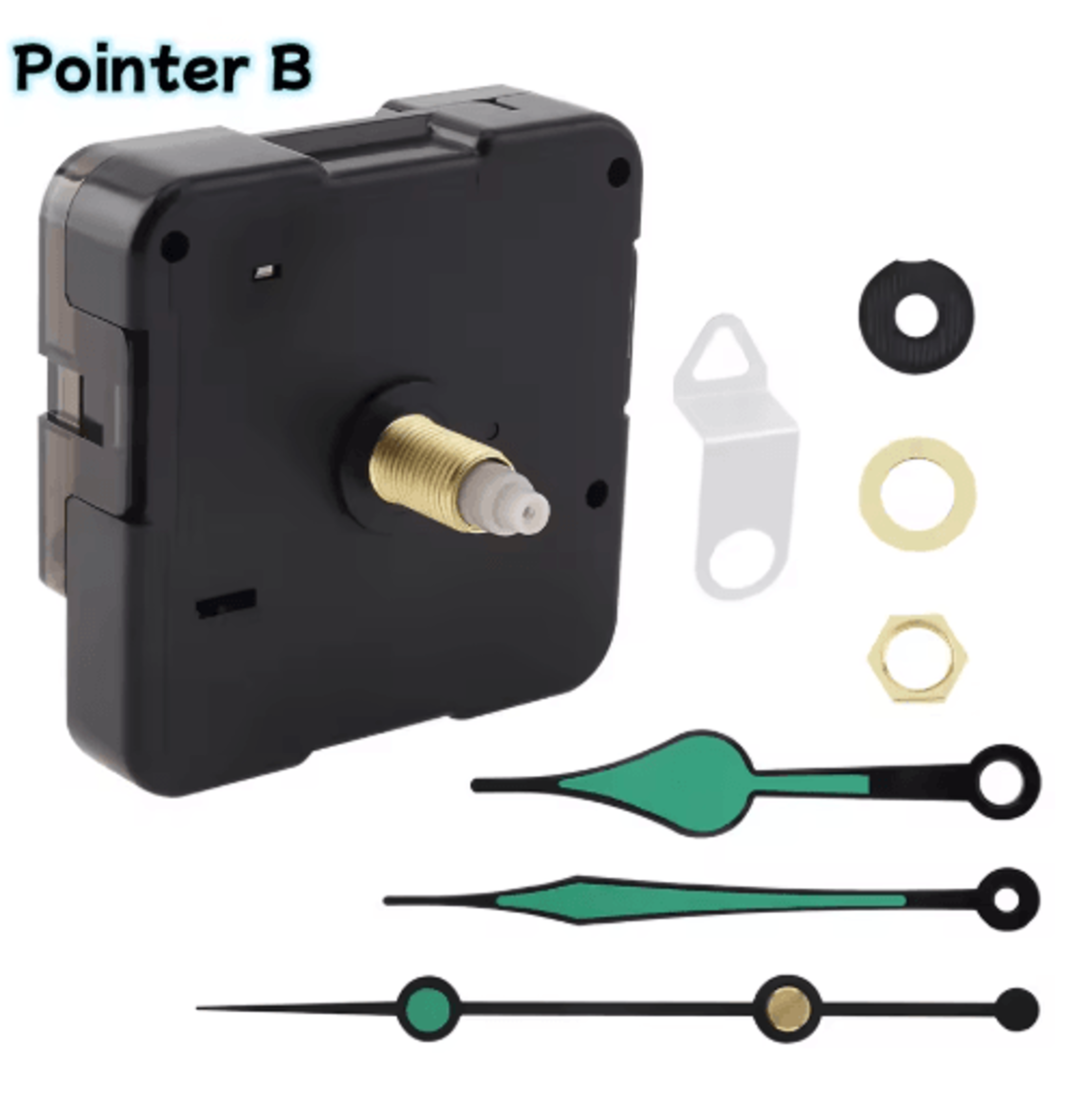 Long Shaft Silent Quartz Clock Movement  DIY Wall  Table Clock Repair Mechanism 13