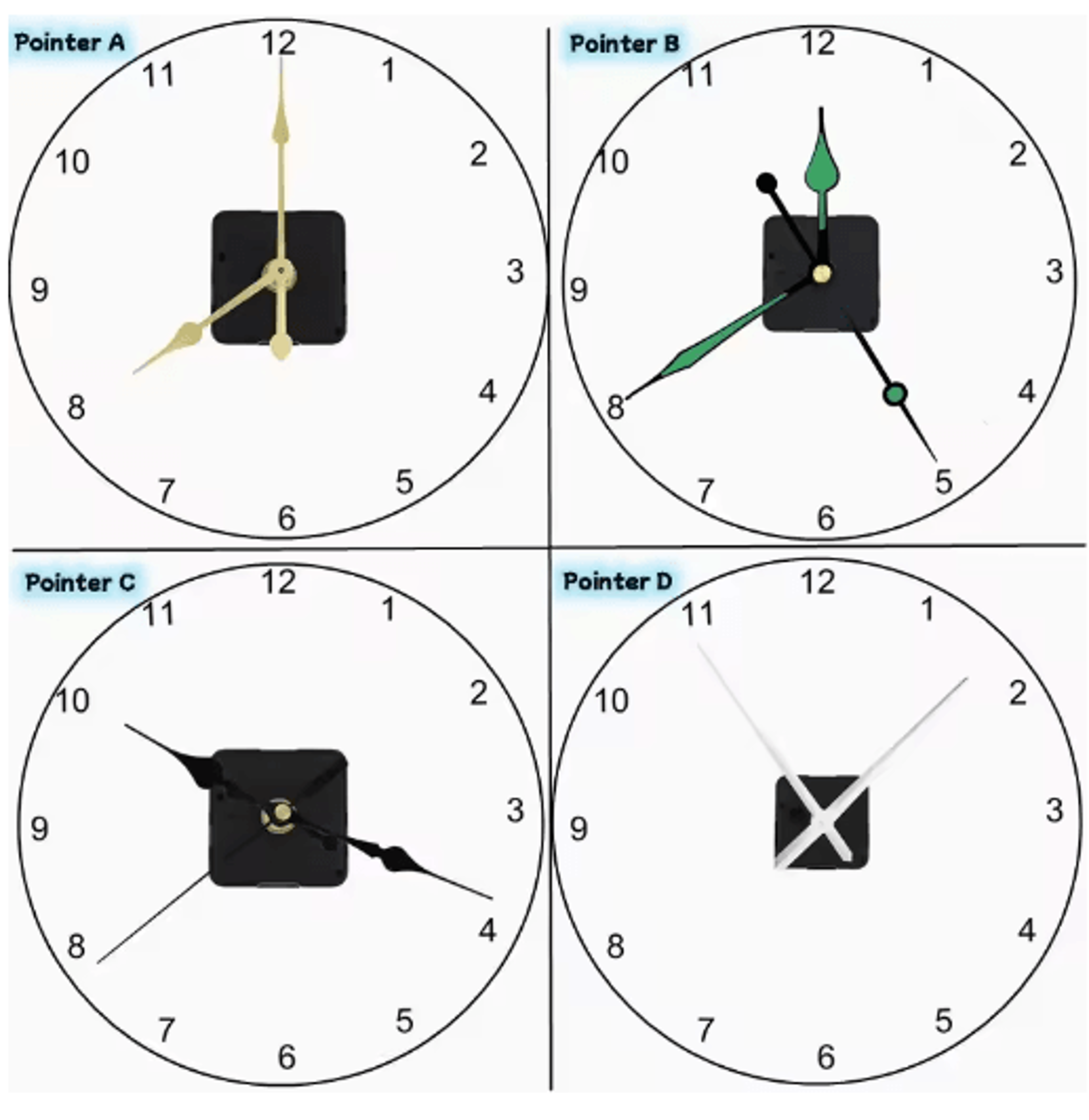 Long Shaft Silent Quartz Clock Movement  DIY Wall  Table Clock Repair Mechanism 12