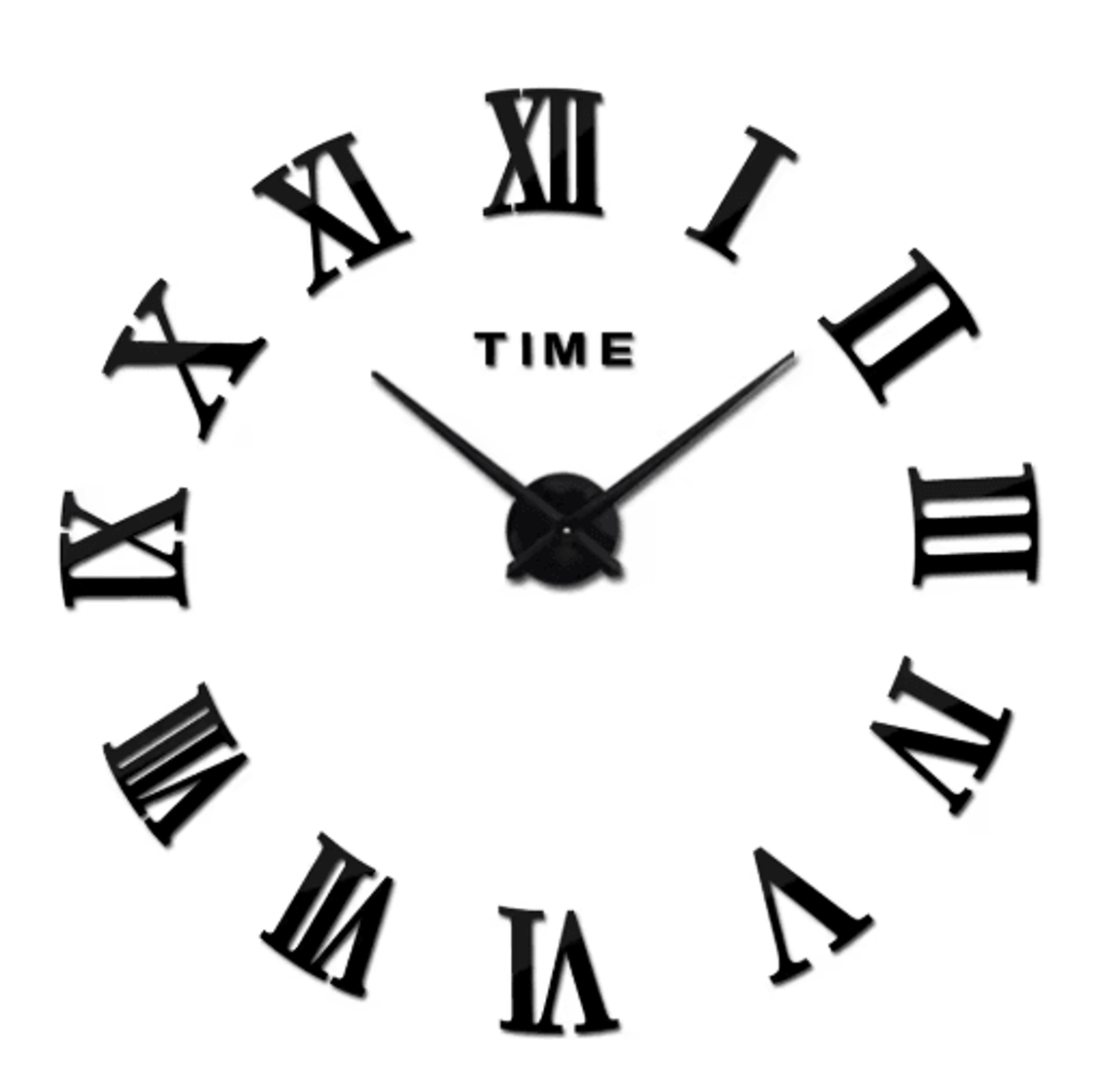 Large 3D DIY Wall Clock  Frameless Acrylic Mirror Clock For Modern Home Decor 4