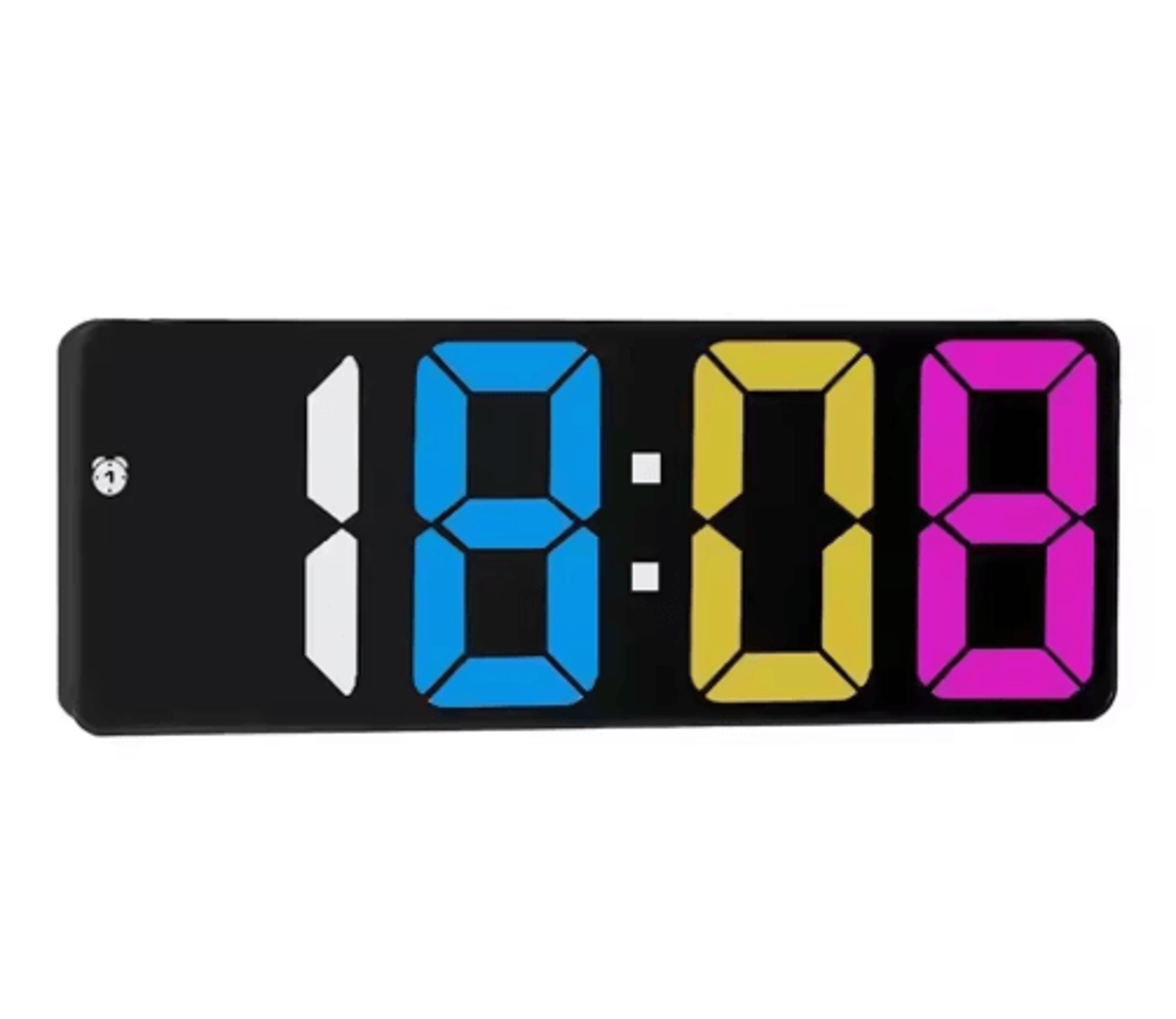 Voice Control Electronic Alarm Clock  Large Digital Display With Calendar  Temperature 1