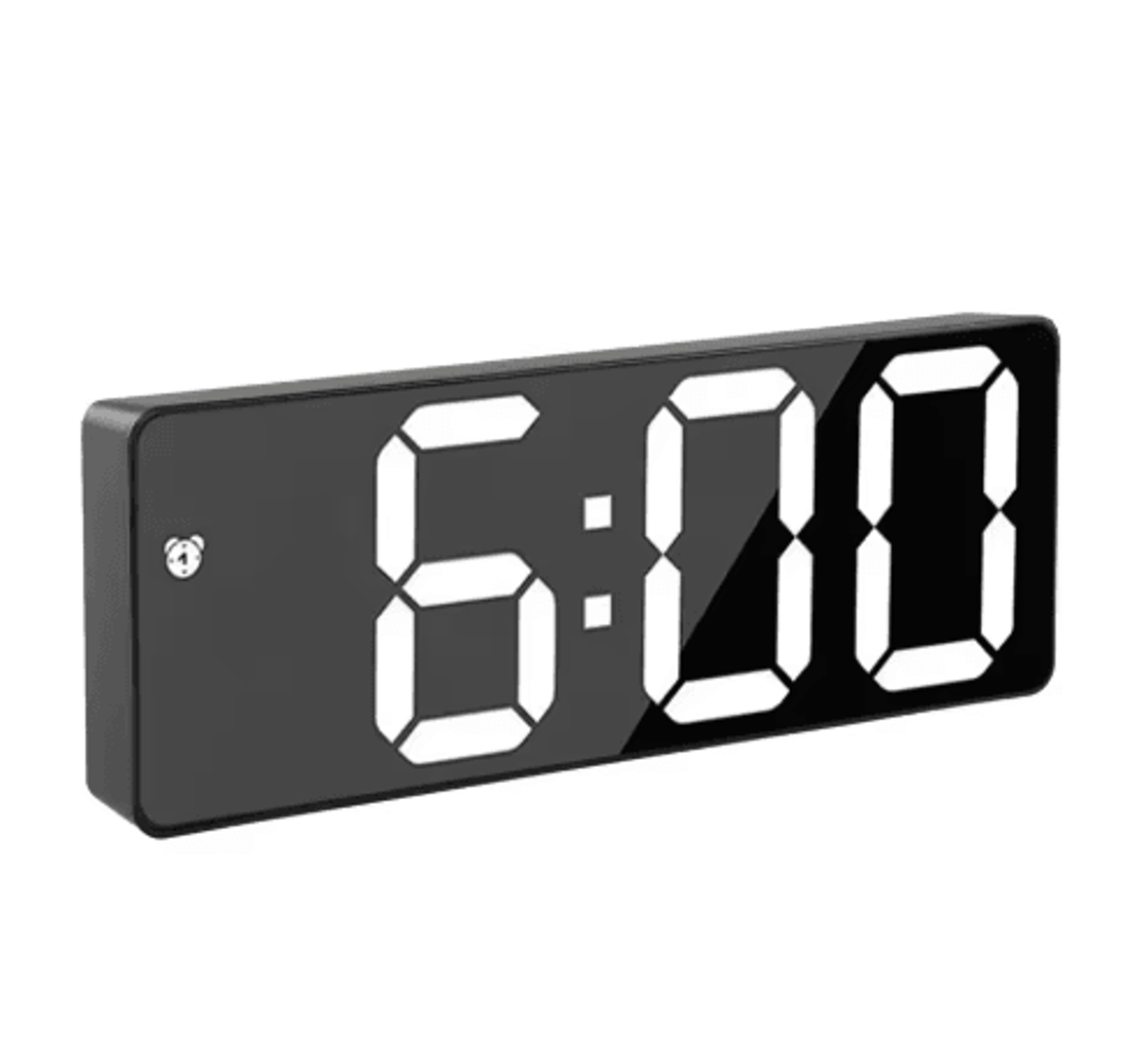 Voice Control Electronic Alarm Clock  Large Digital Display With Calendar  Temperature 5