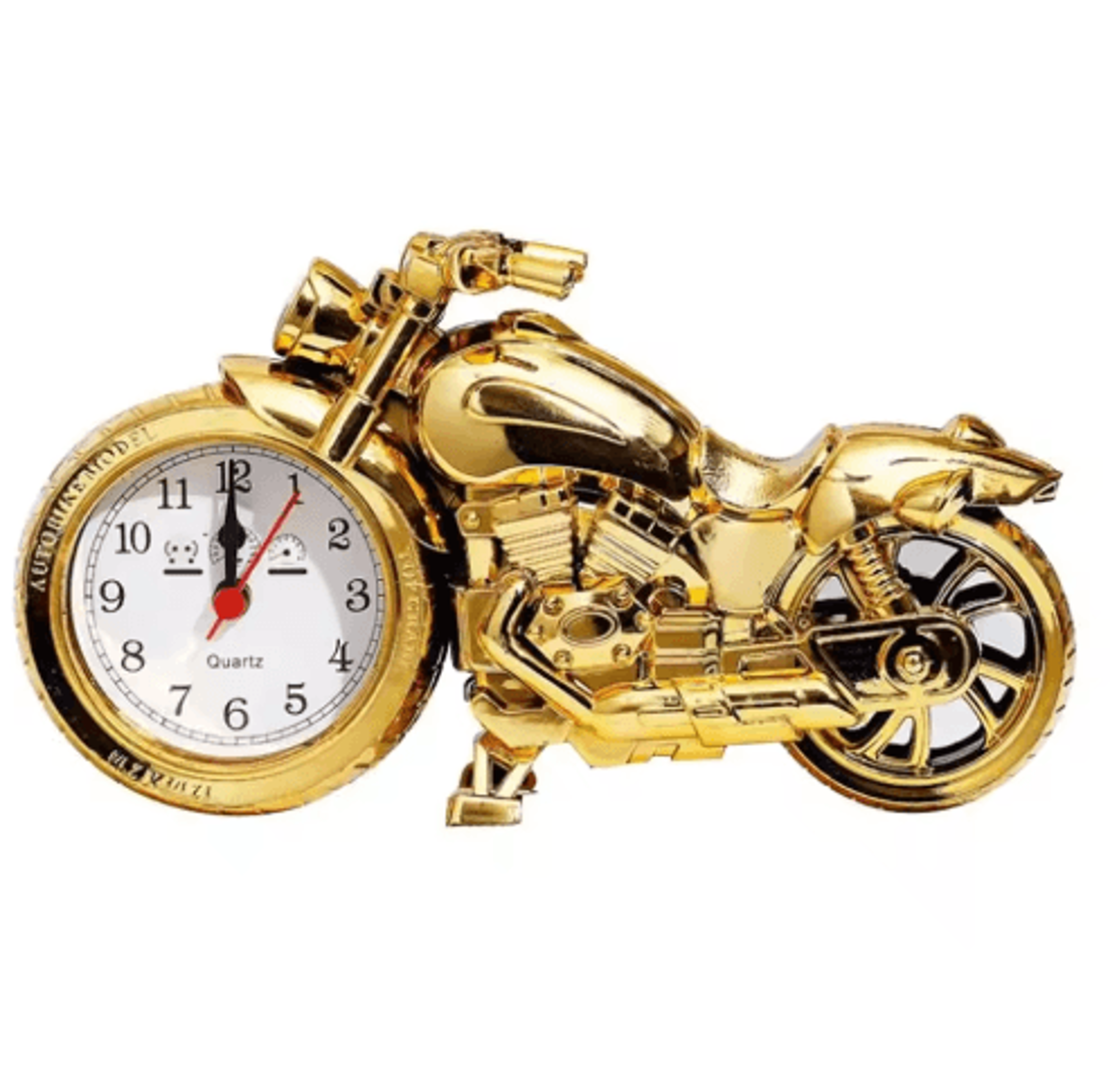 Creative Motorcycle Alarm Clock  Modern Arabic Numeral Desk Clock  Decorative Ornament 1
