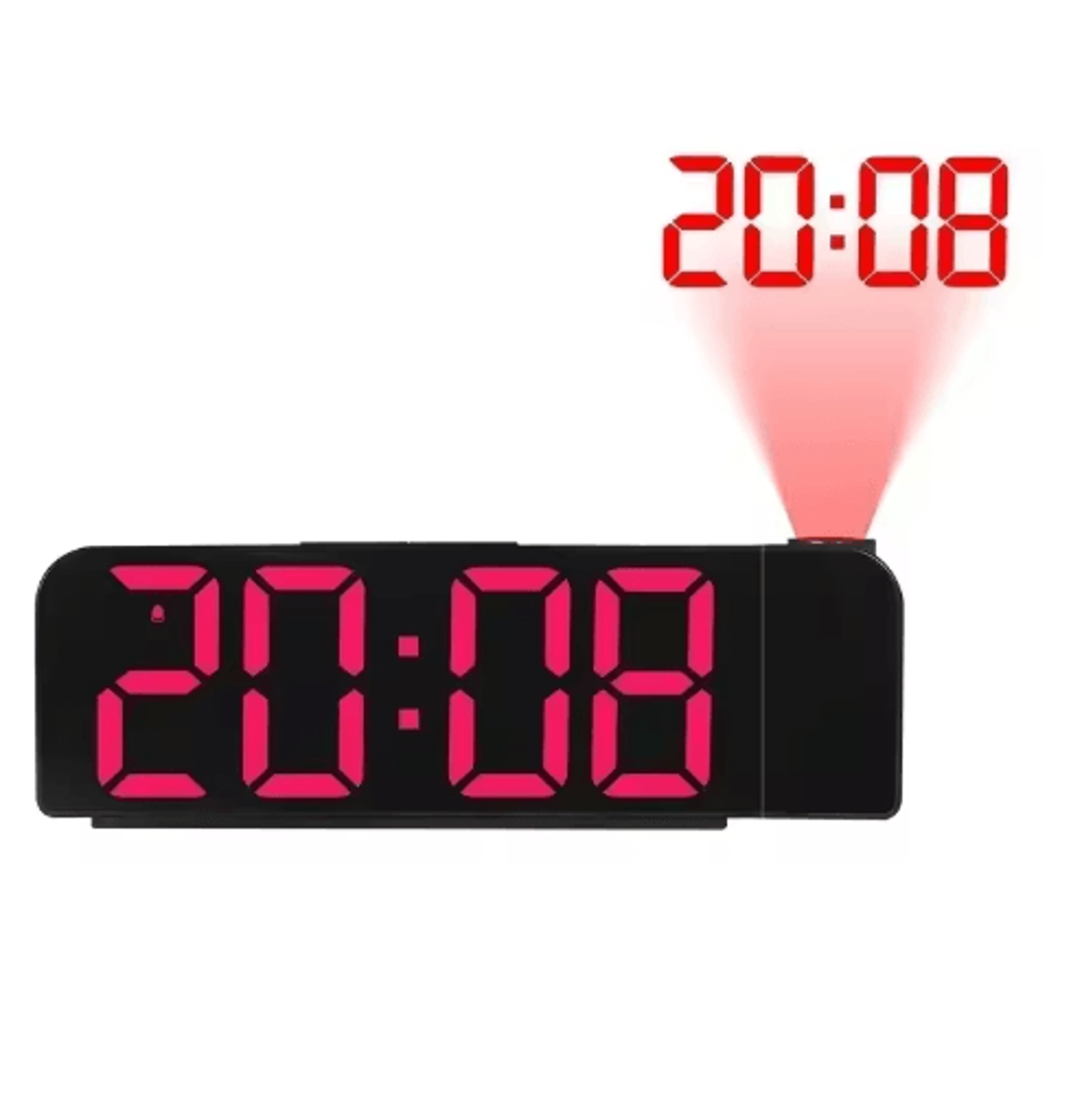 USB Projection Alarm Clock  LED Digital Clock With Temperature Date  Memory 2