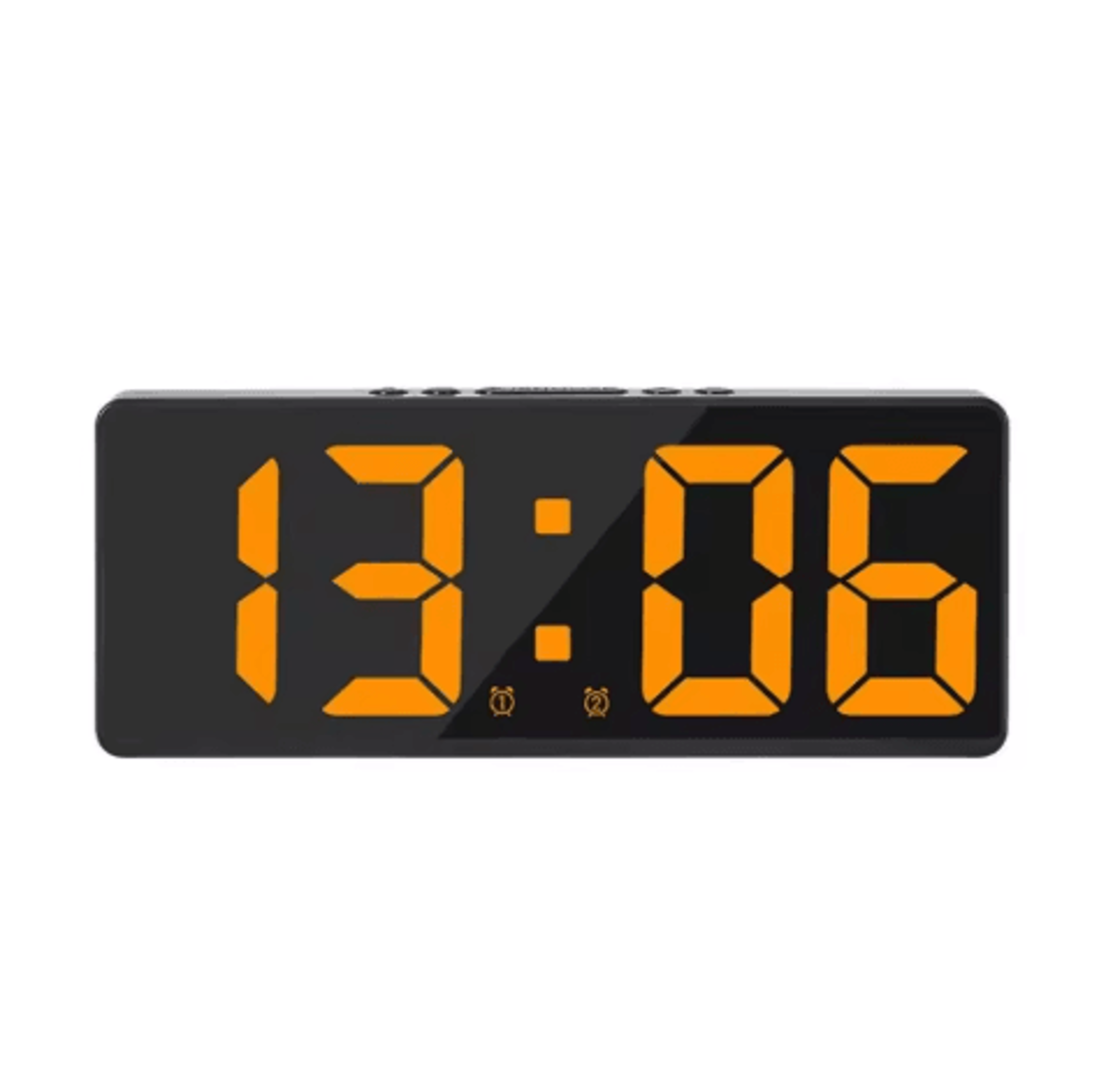 HouseShaped LED Alarm Clock  Dimmable Night Light With Date  Week Display 17