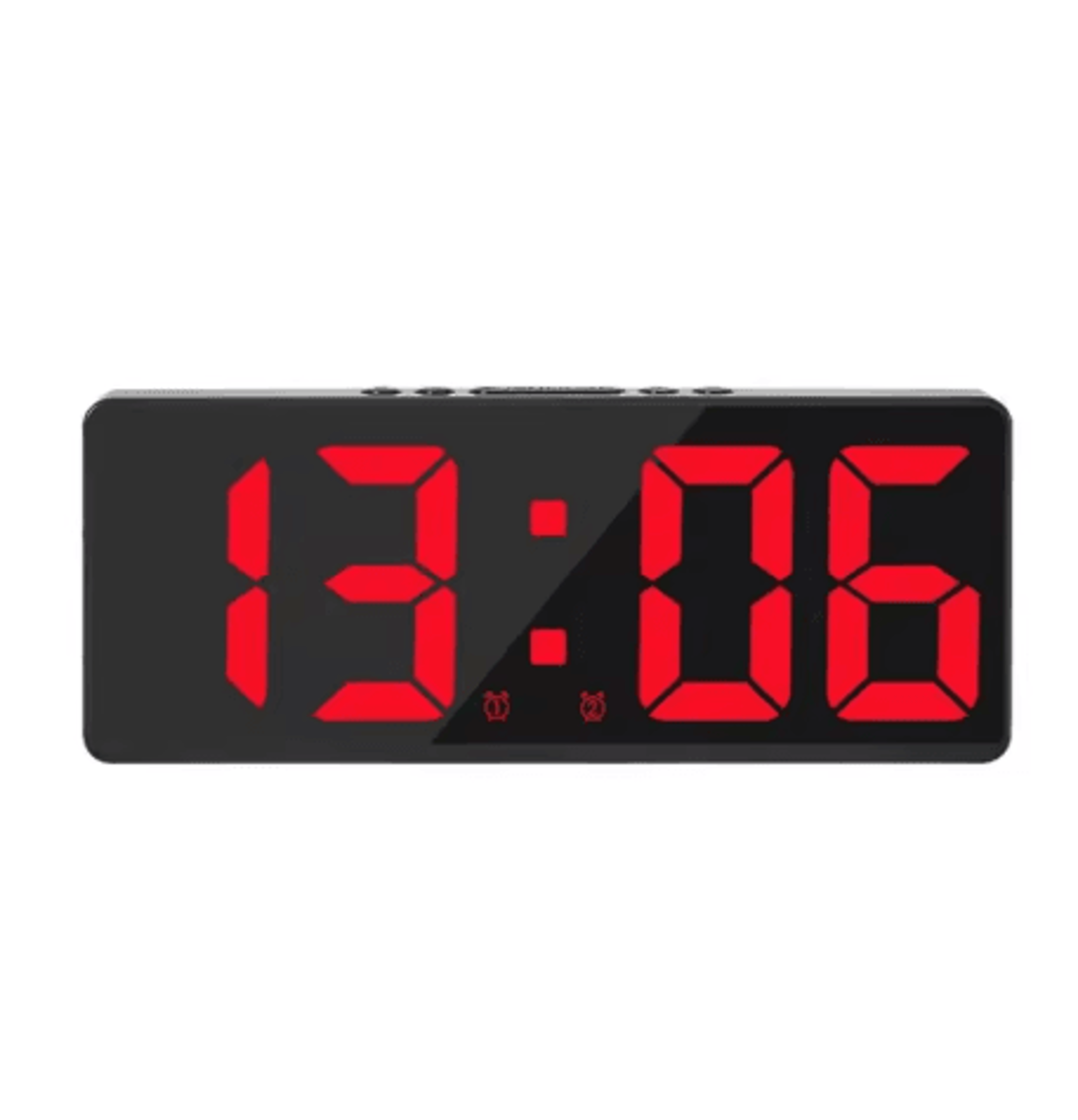 HouseShaped LED Alarm Clock  Dimmable Night Light With Date  Week Display 20