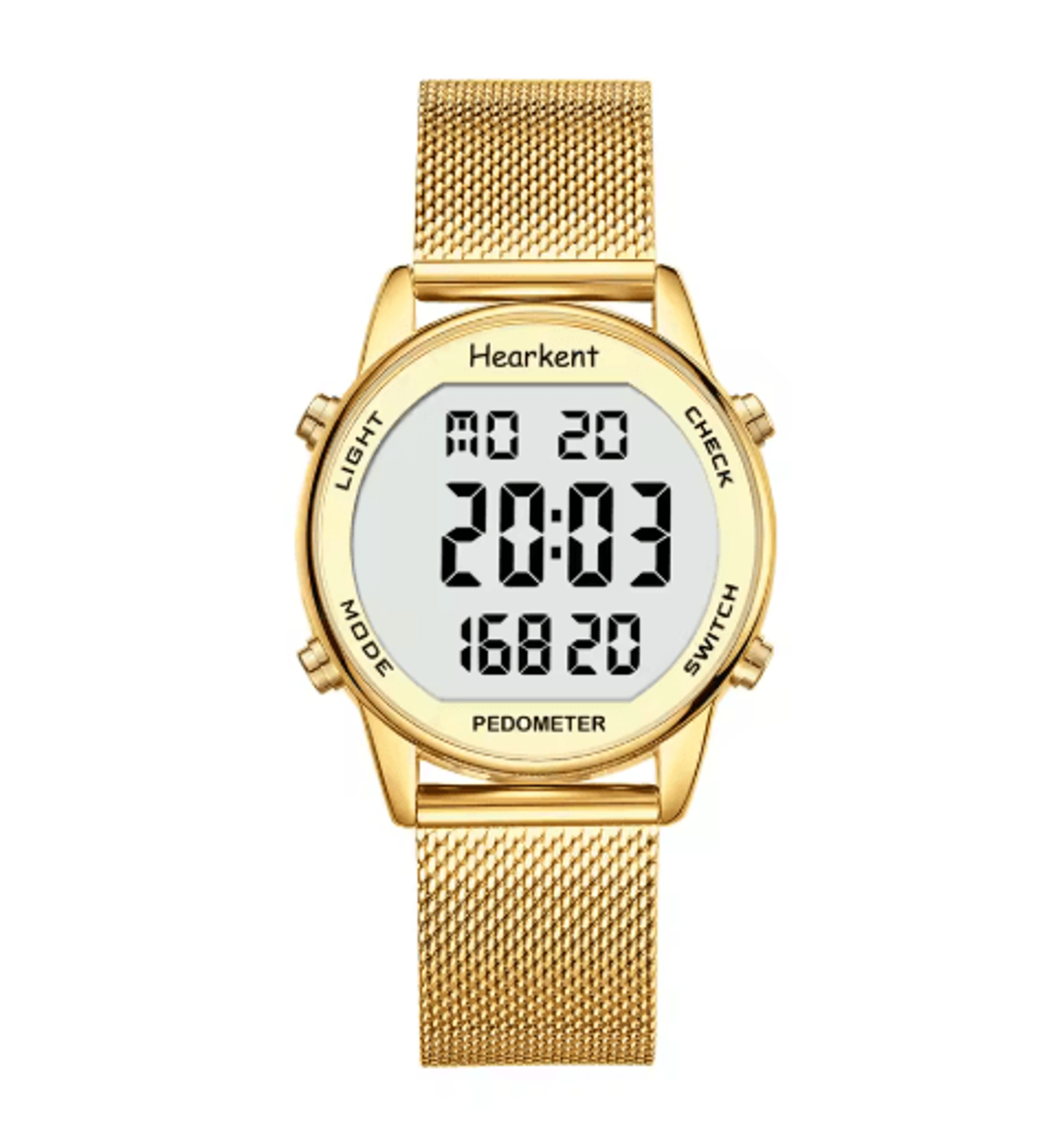Hearkent Womens Pedometer Watch  30M Waterproof Step Calorie  Mile Tracker 3