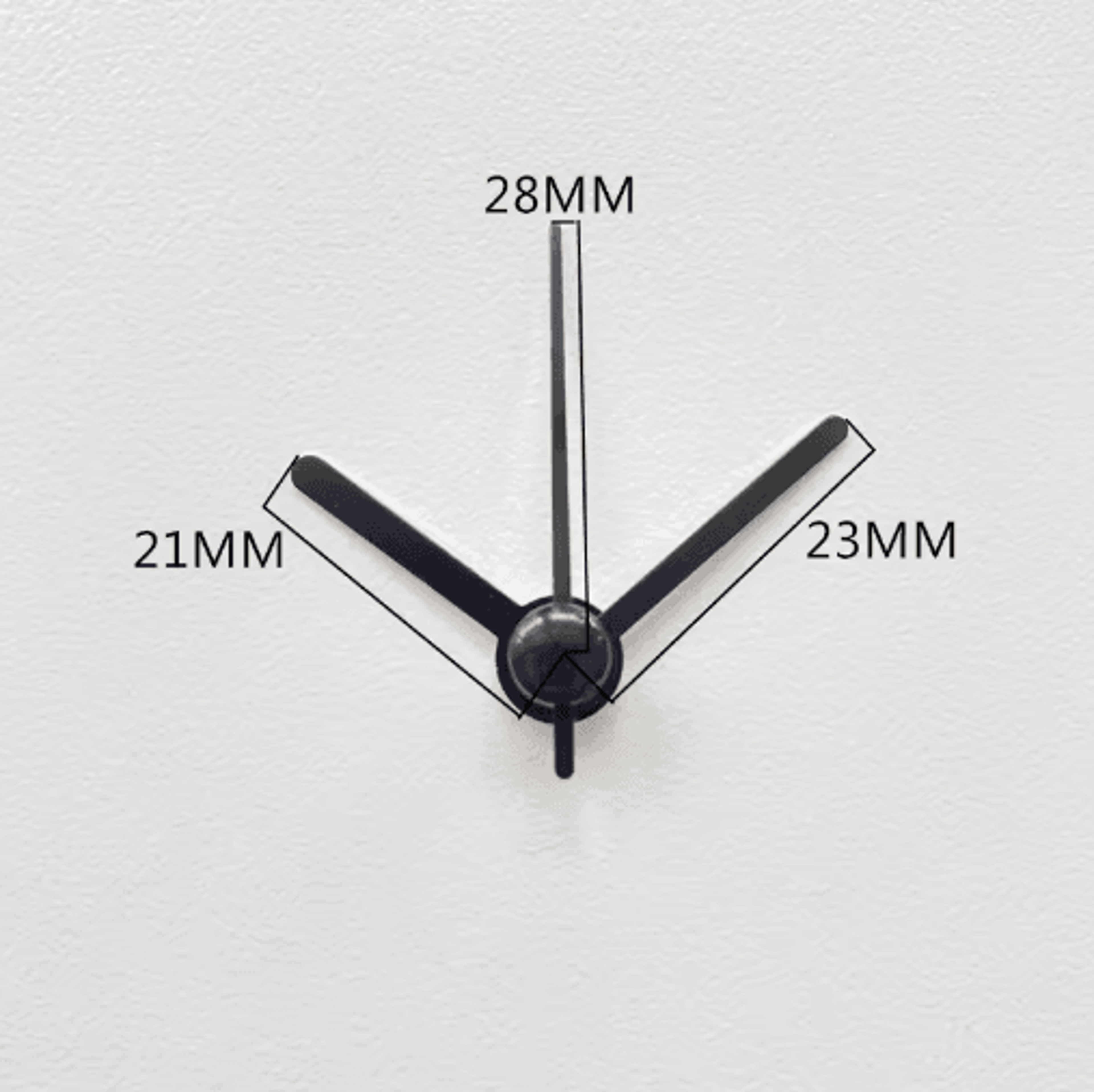 Large Gold Metal Wall Clock Hands  Hour Minute  Second Hand Decor Set 20