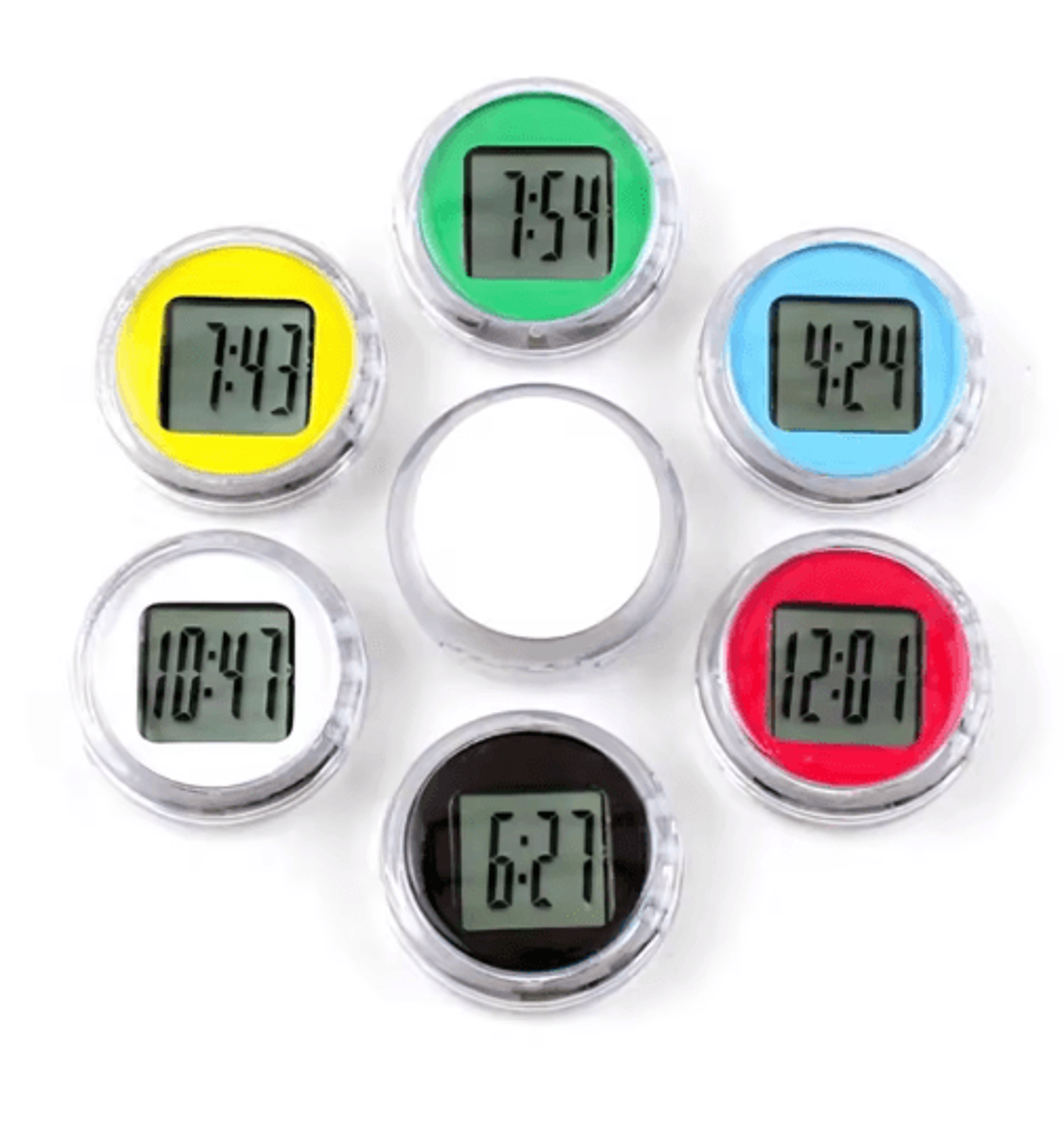 Mini Waterproof Electronic Vehicle Clock  Silent Car  Motorcycle Time Display 10