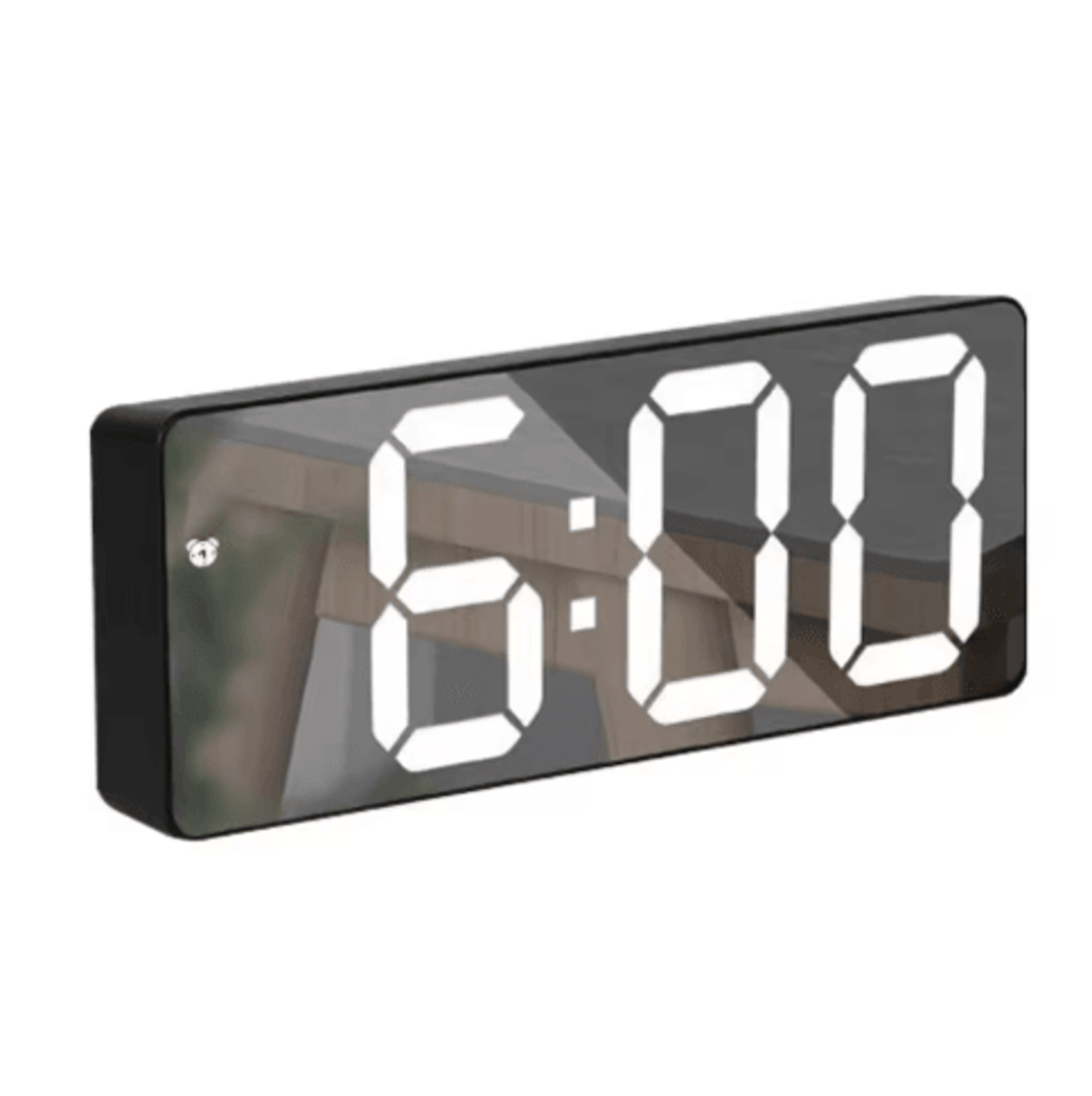 Modern Voice Control LED Mirror Alarm Clock  Portable Digital Desk Clock 5