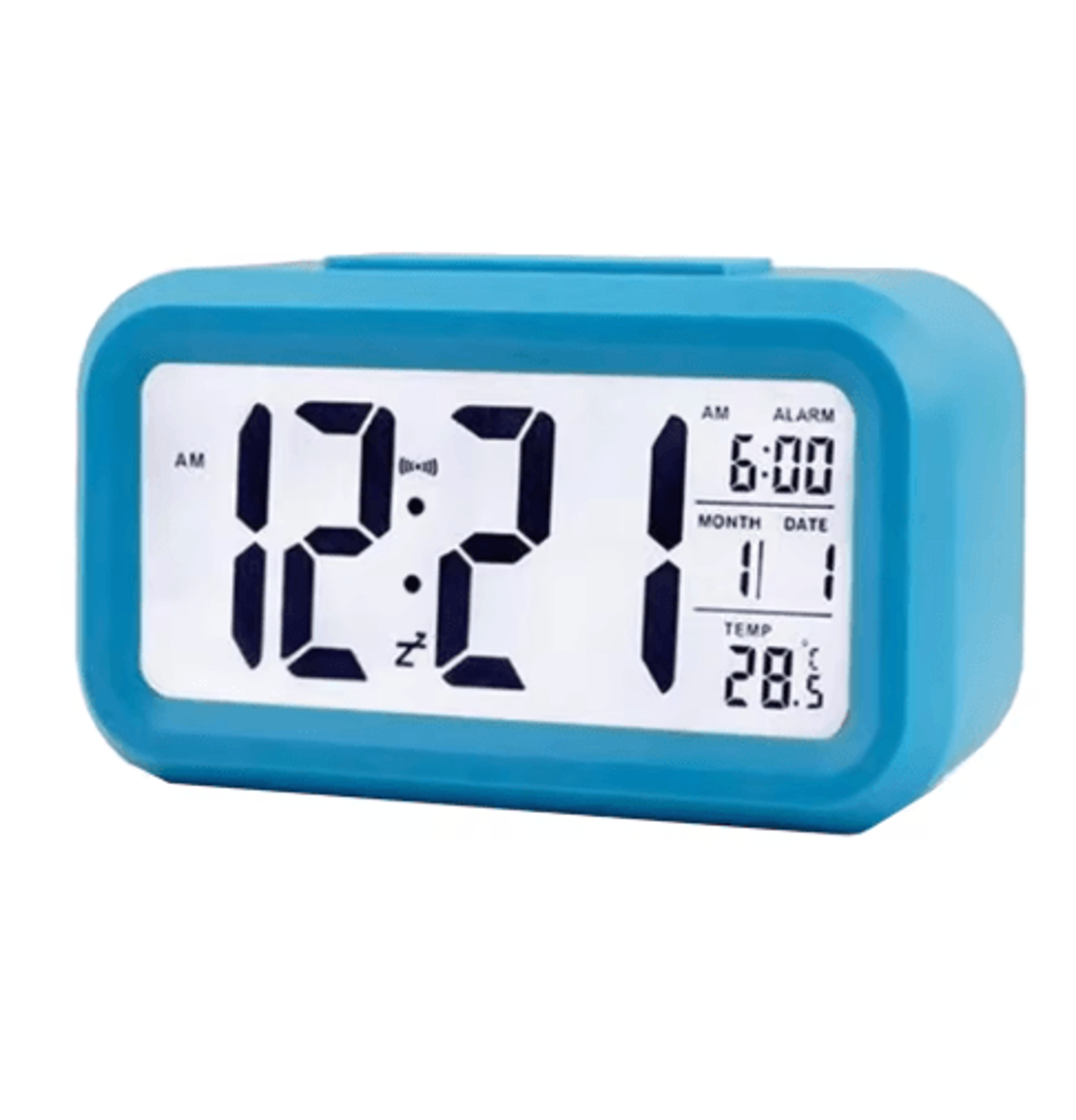 2in1 LCD Alarm Clock  Night Light  Compact WakeUp Clock With Increasing Beep 2