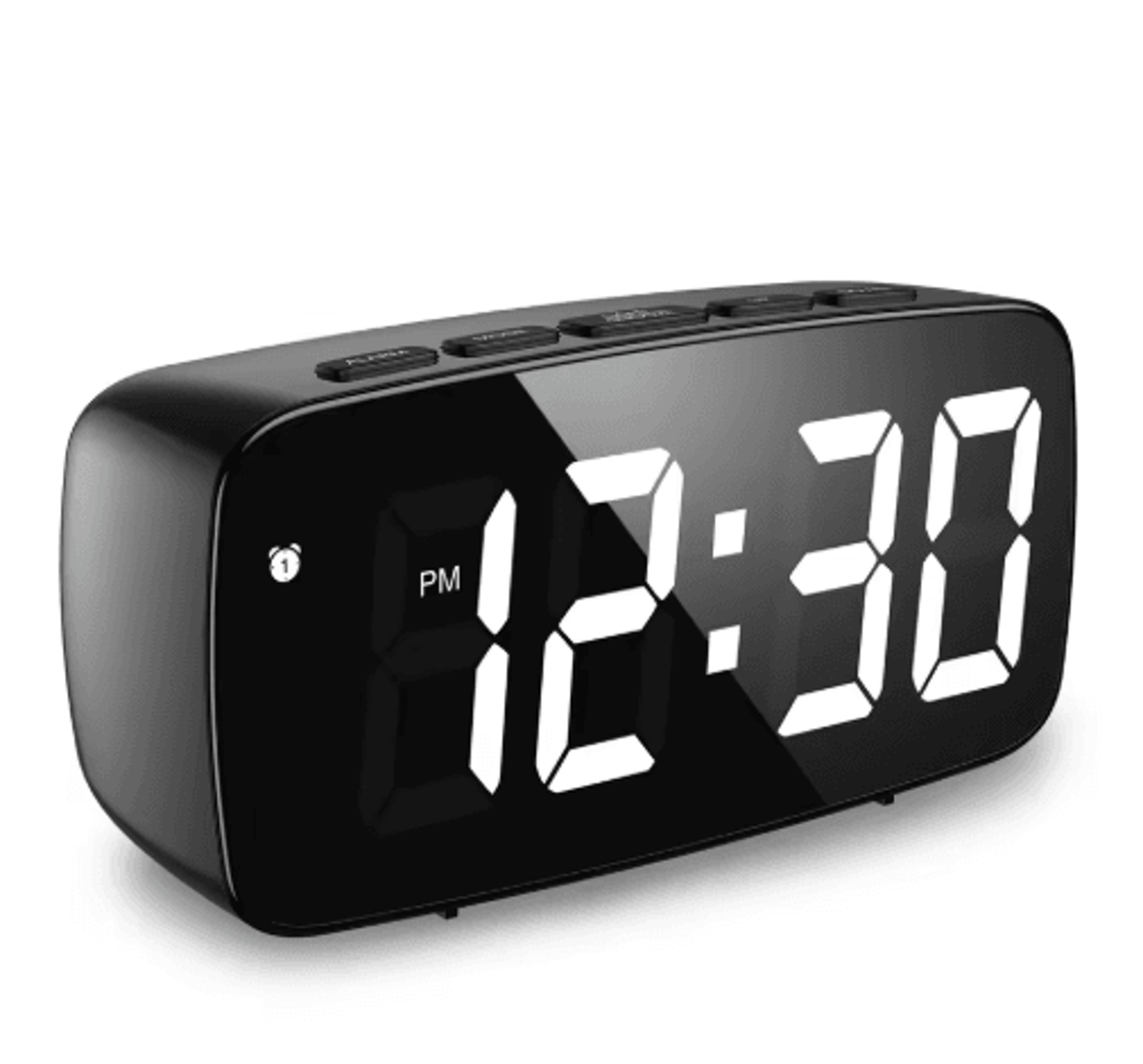 LED Digital Desktop Alarm Clock  Voice Control Snooze  Temperature Display 2