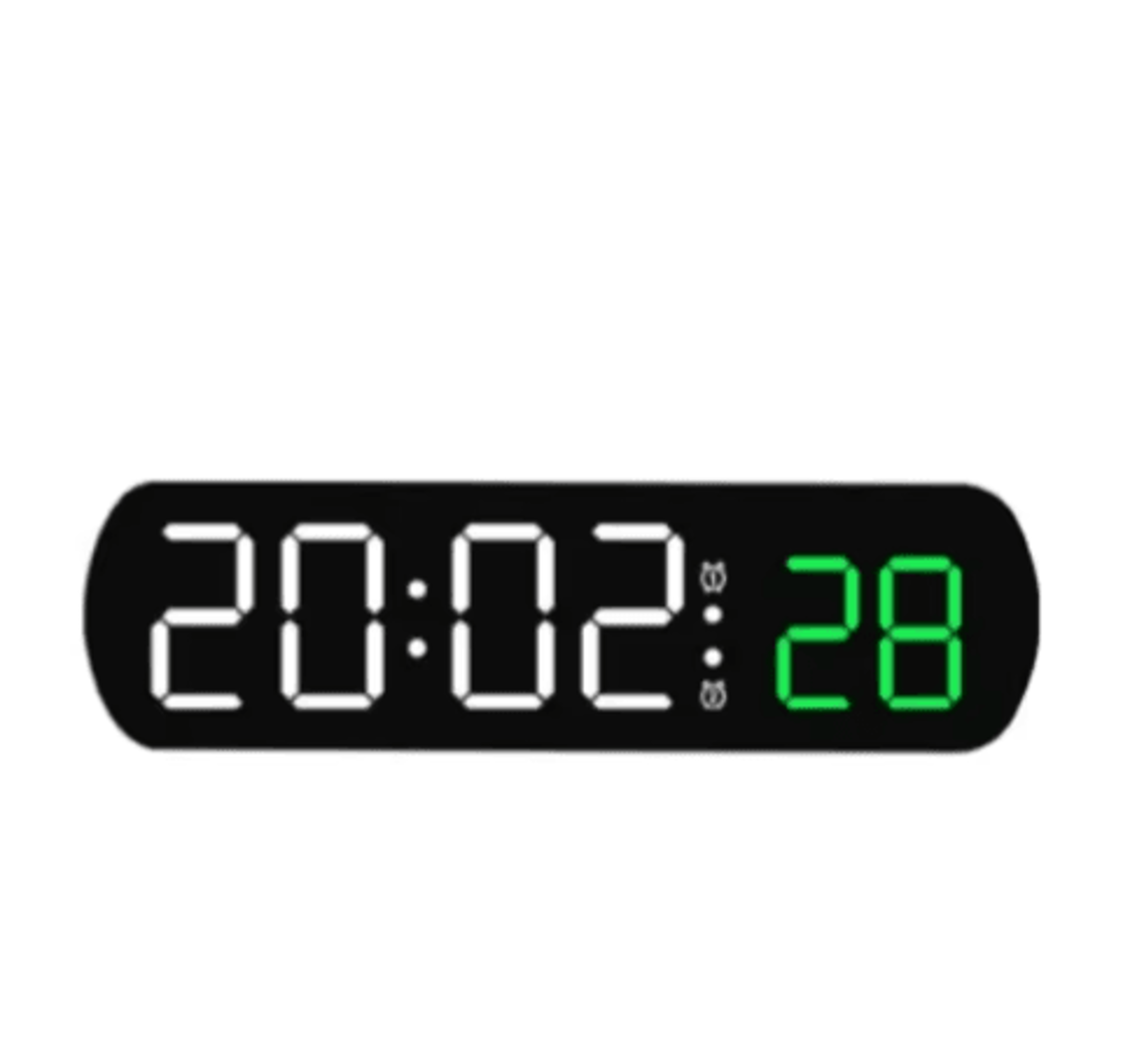 Voice Control LED Alarm Clock  Dual Alarms Timer  Temperature Display 3