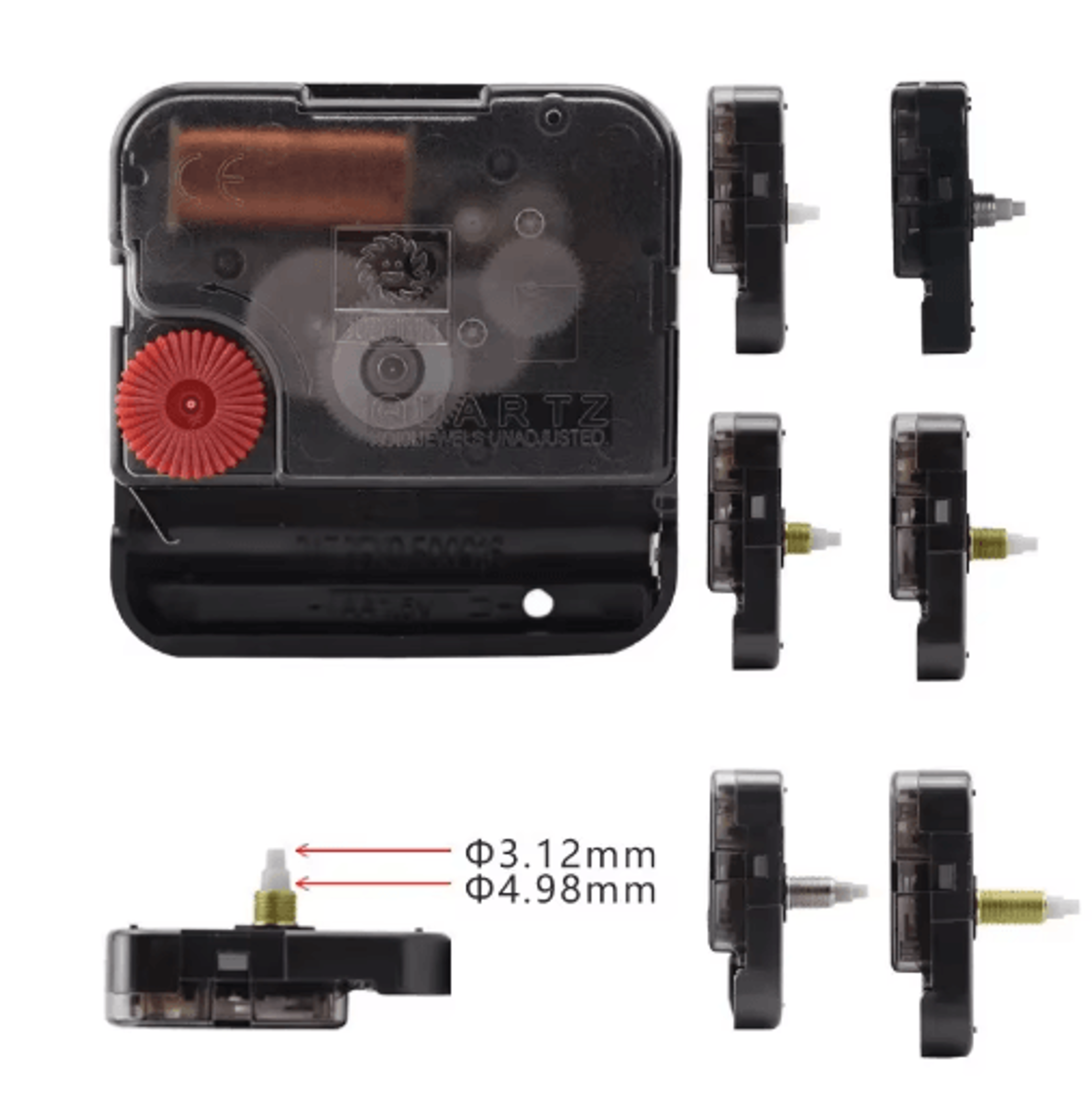 Silent 12888 Quartz Clock Movement  Sweep Second DIY Wall Clock Mechanism 8