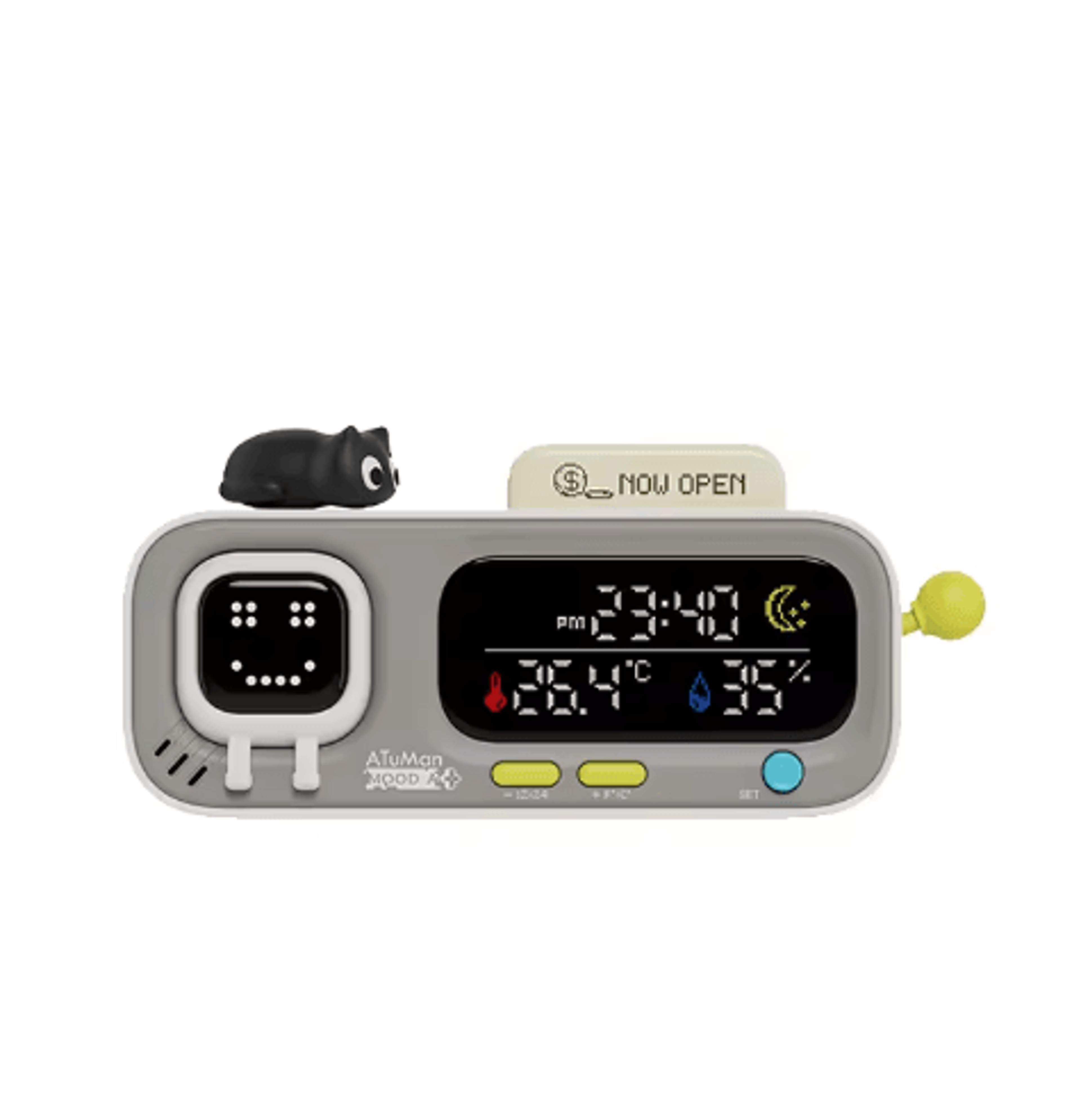 DUKA MOODA Digital Temperature  Humidity Clock  Large Vertical Desktop Display 1
